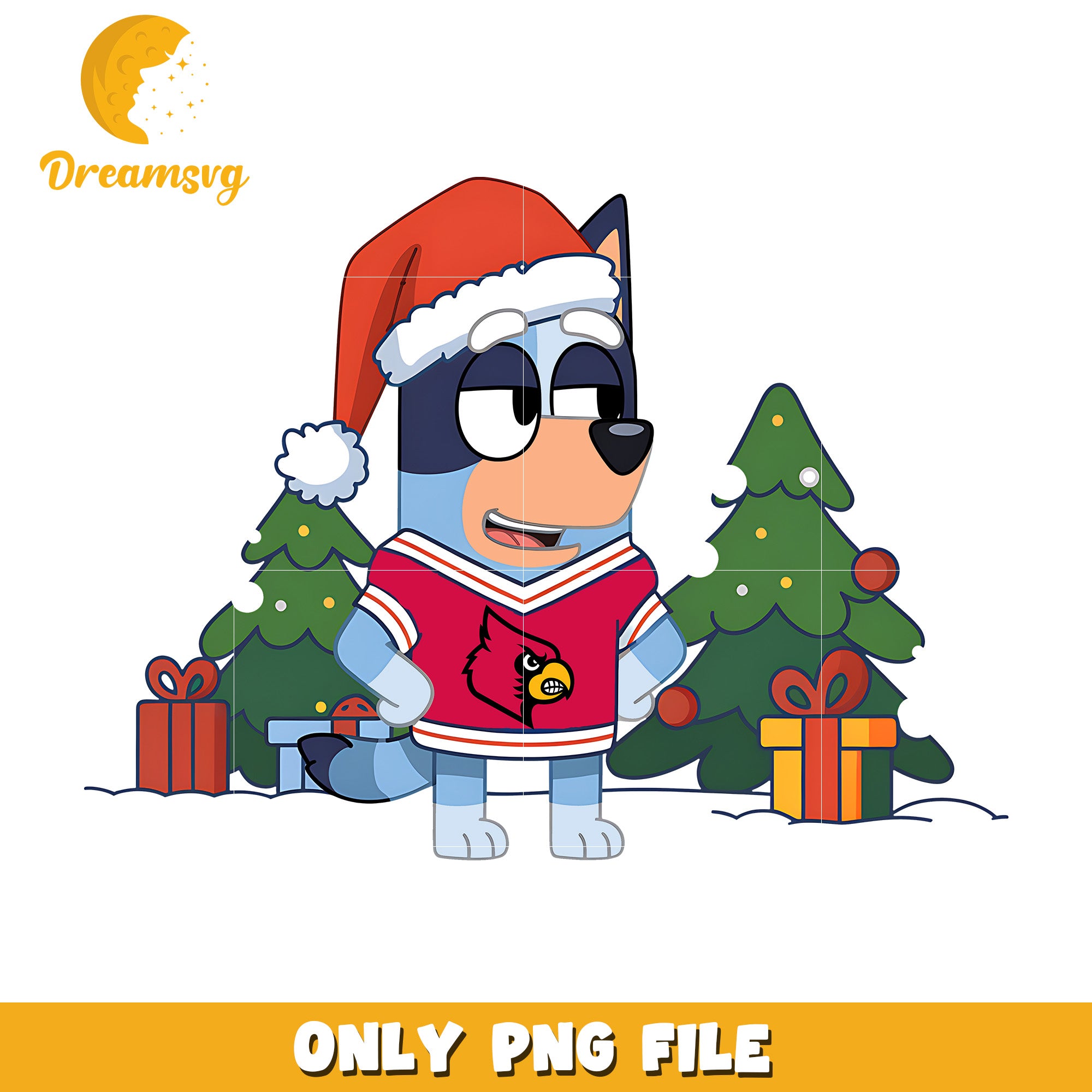 Bluey christmas tree png, Louisiana Ragin Cajuns png, ncaa png