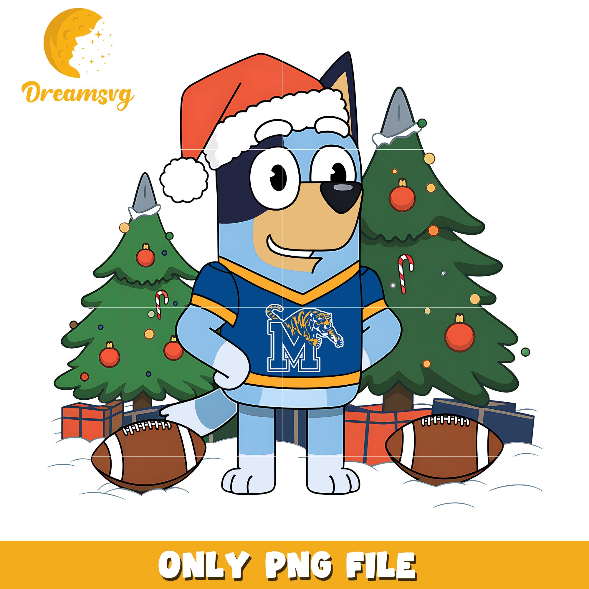 Bluey christmas tree png, Mercer Bears png, ncaa png