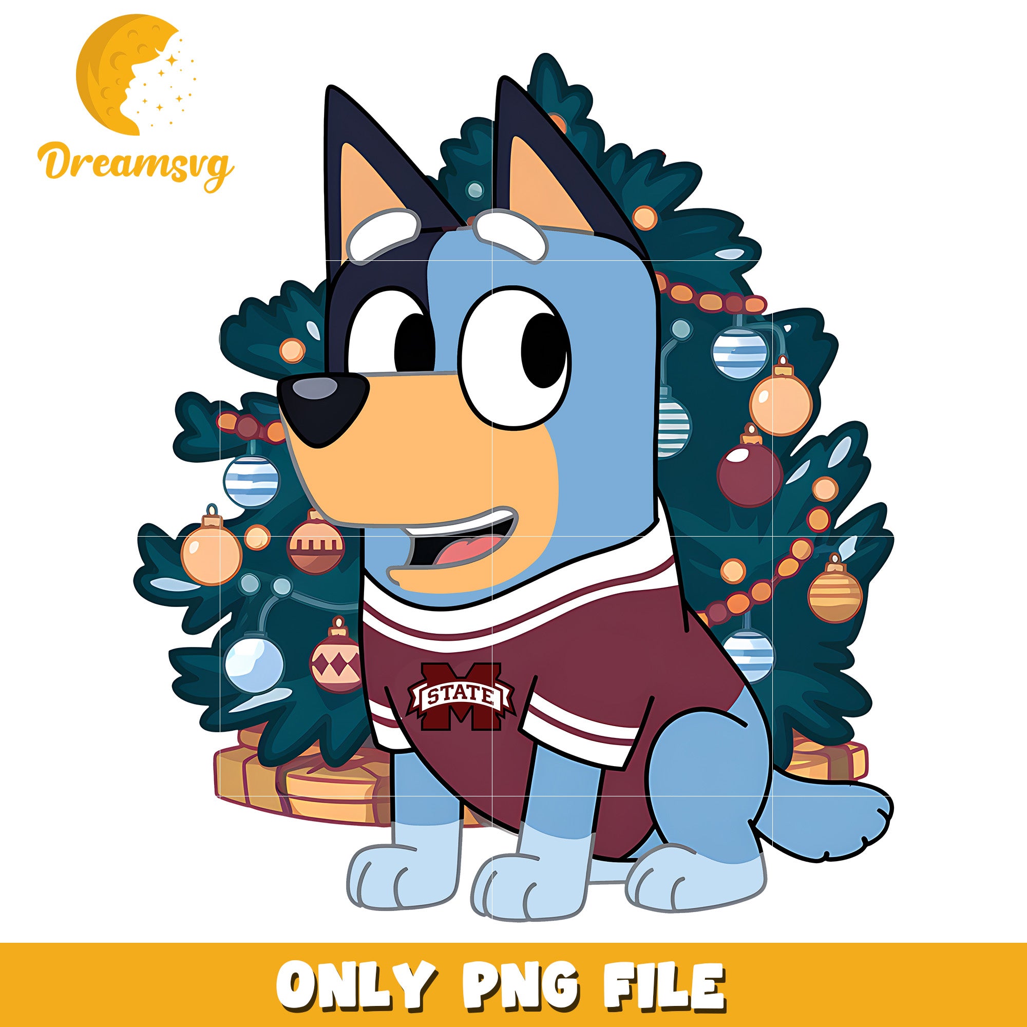 Bluey christmas tree png, Mississippi State Bulldogs png, ncaa png
