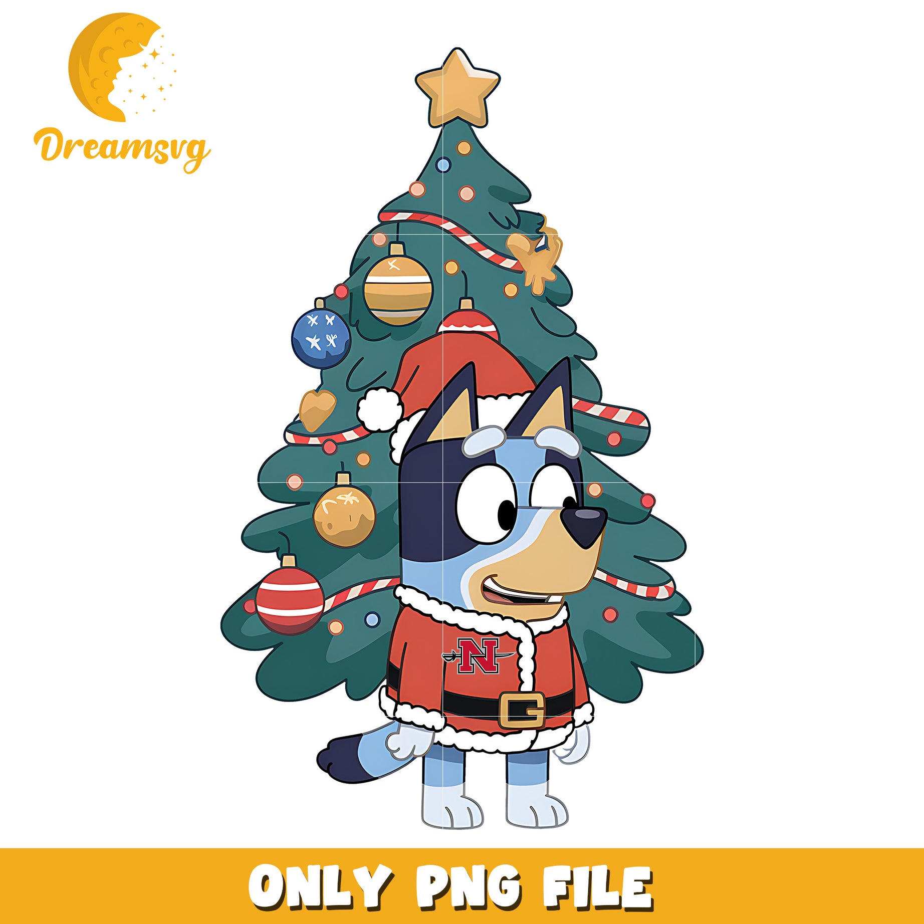 Bluey christmas tree png, Nicholls State Colonels png, ncaa png