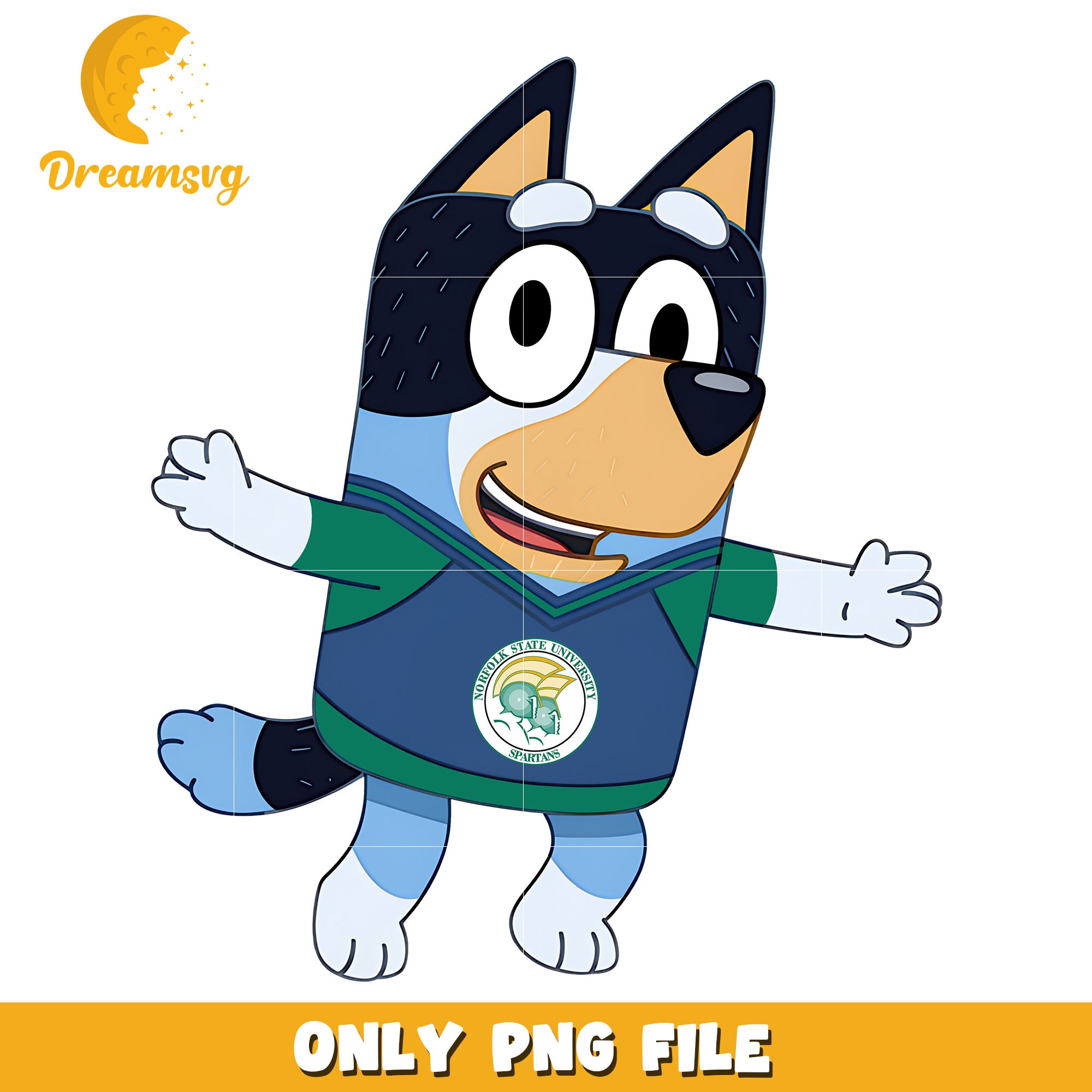 Bluey dad chearleader ncaa png, Norfolk State Spartans png, ncaa png (2)