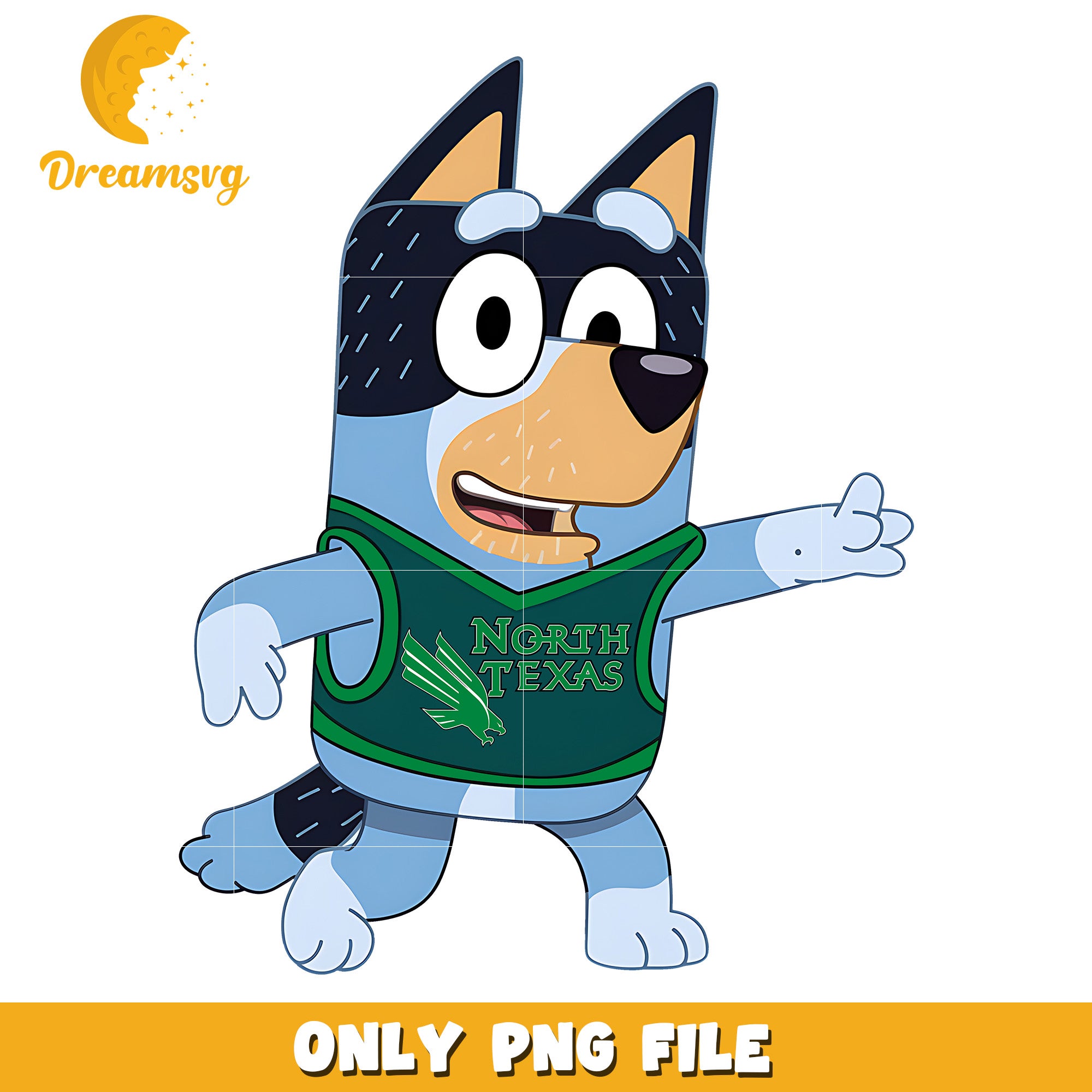 Bluey dad chearleader ncaa png, North Texas Mean Green png, ncaa png