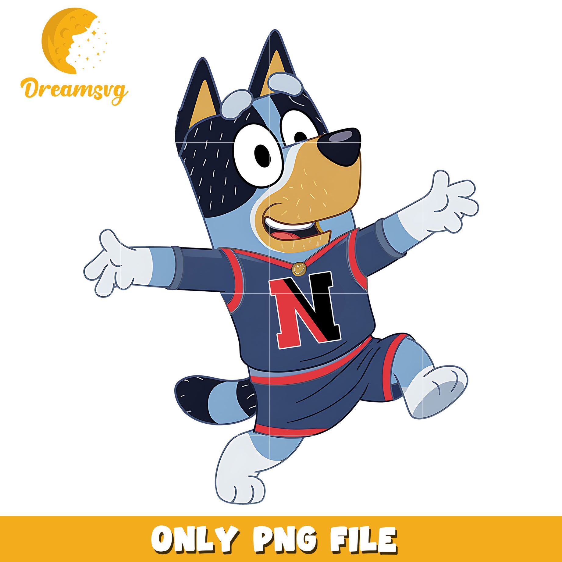 Bluey dad chearleader ncaa png, Northeastern Huskies png, ncaa png