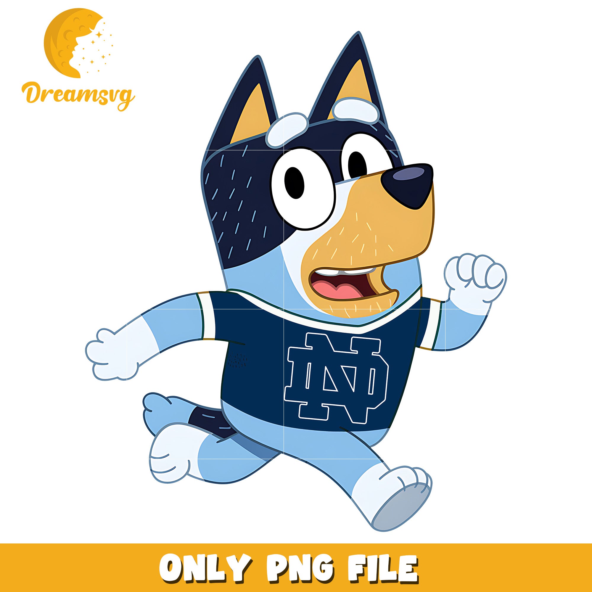 Bluey dad chearleader ncaa png, Notre Dame Fighting Irish png, ncaa png