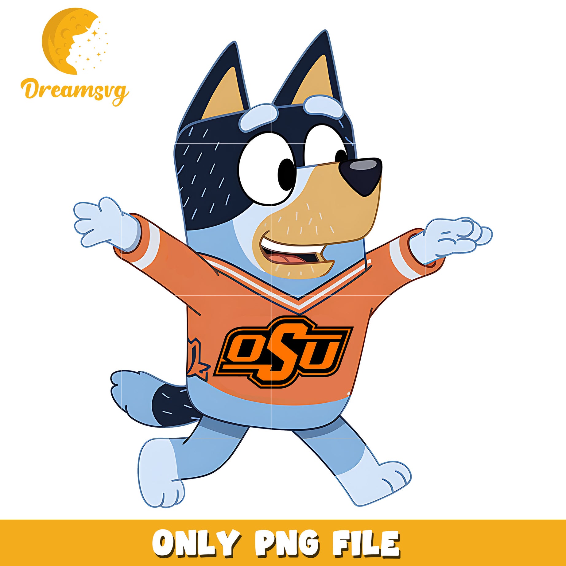 Bluey dad chearleader ncaa png, Oklahoma State Cowboys png, ncaa png