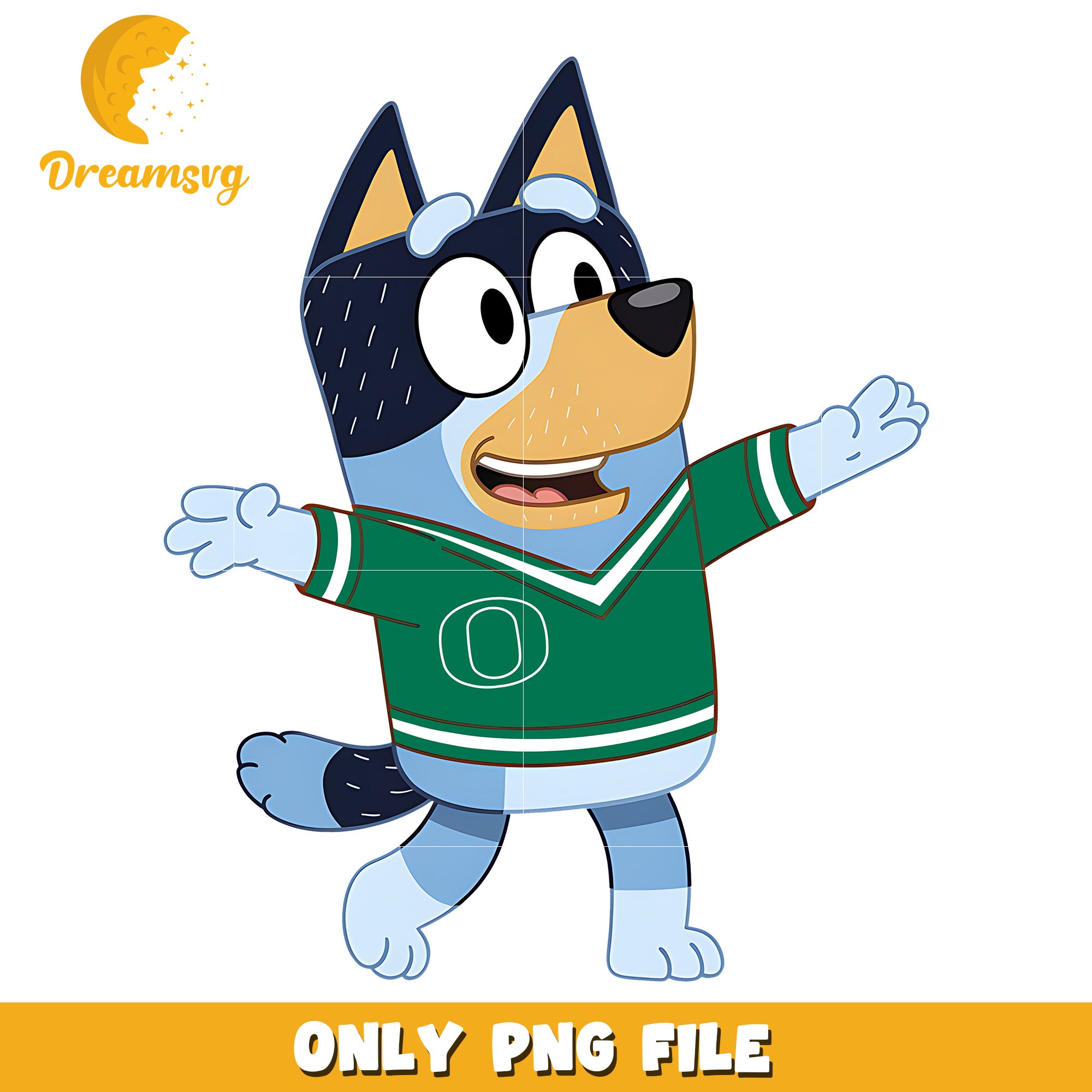 Bluey dad chearleader ncaa png, Oregon Ducks png, ncaa png