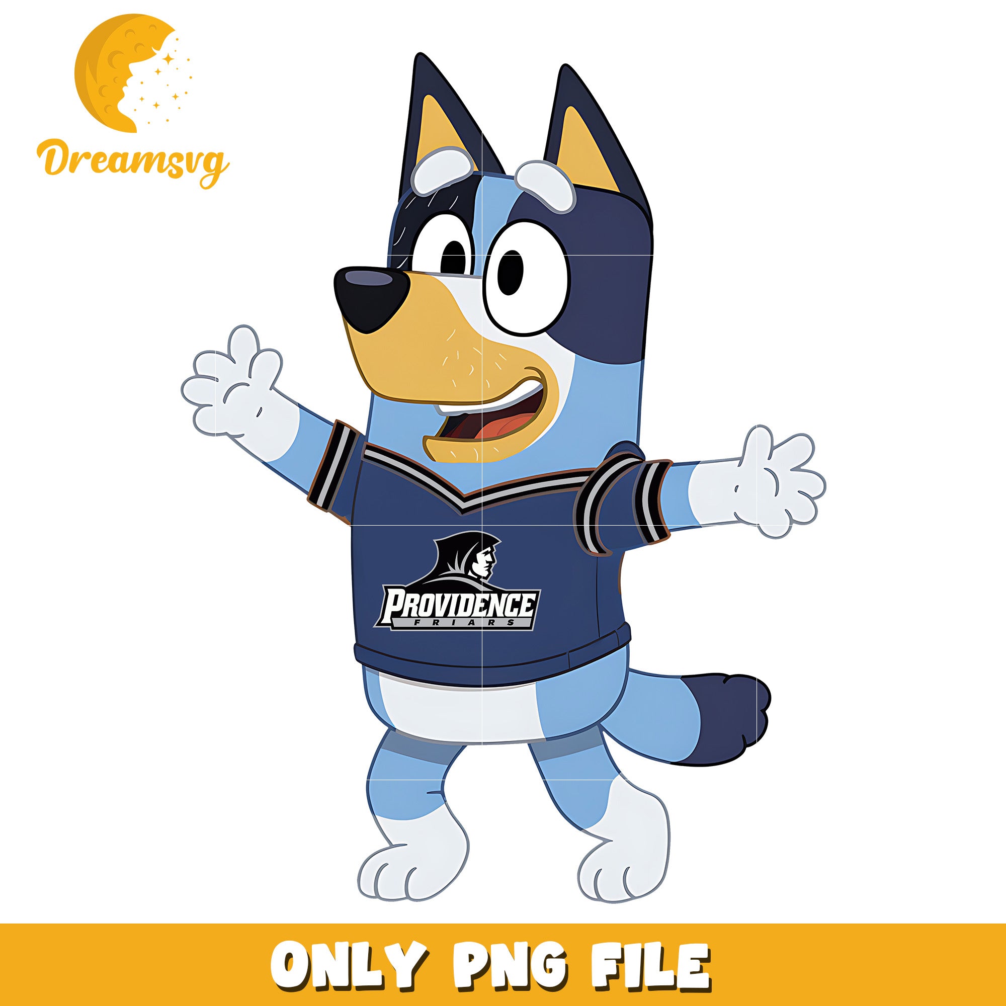 Bluey dad chearleader ncaa png, Providence Friars png, ncaa png