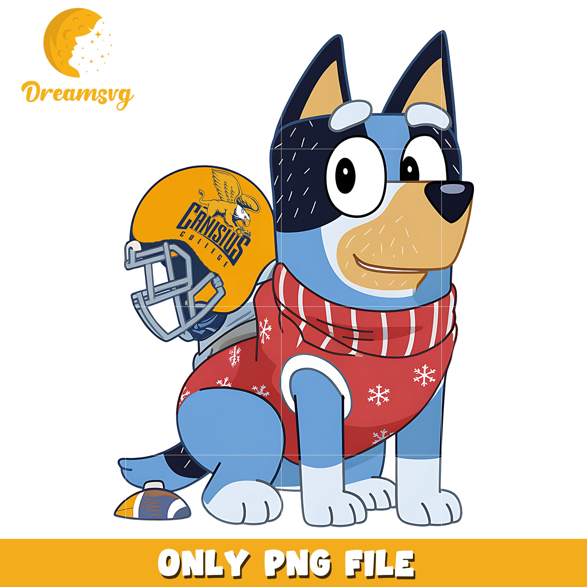Bluey dad helmet png, Canisius Golden Griffins png, ncaa png