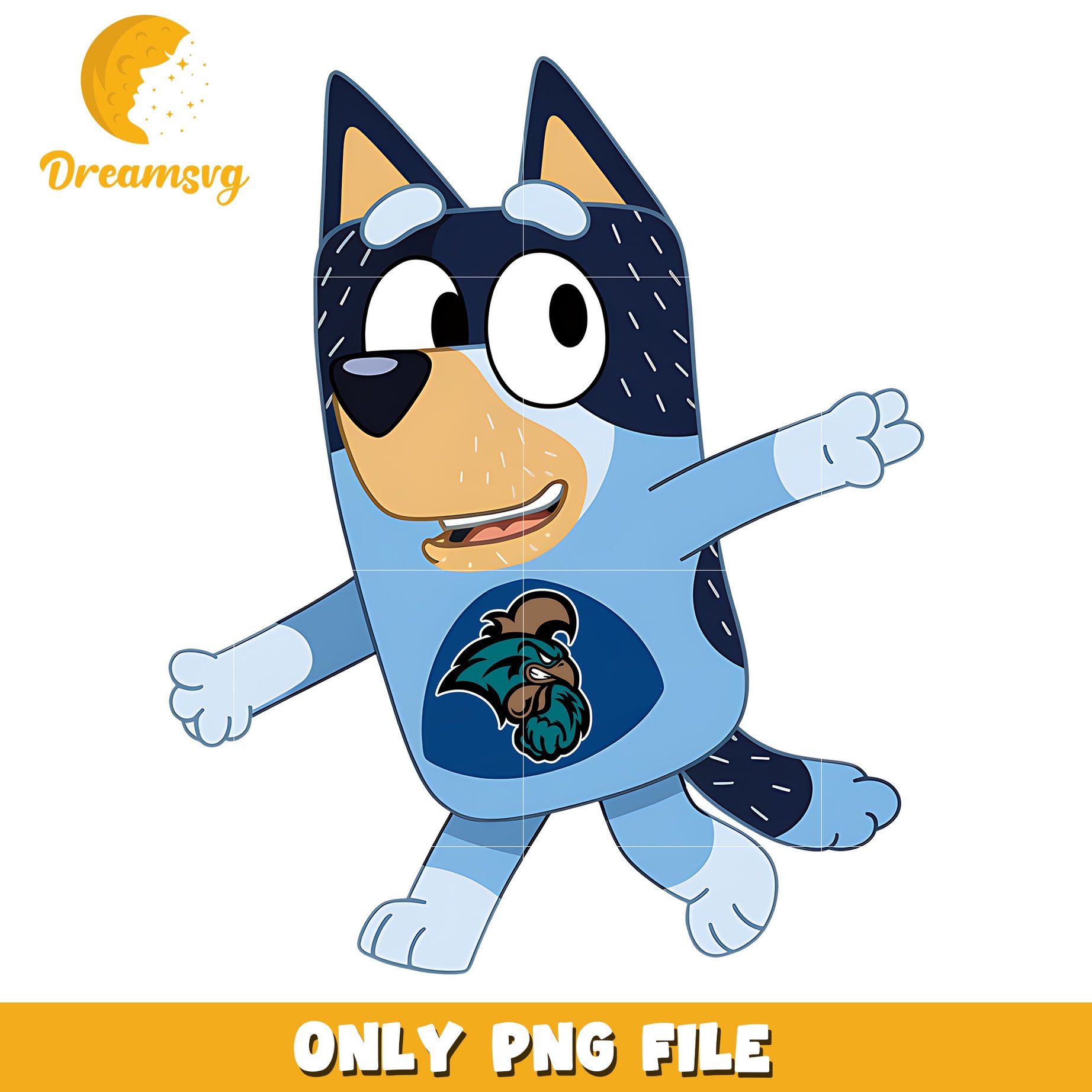 Bluey dad logo design png, Coastal Carolina Chanticleers png, ncaa png