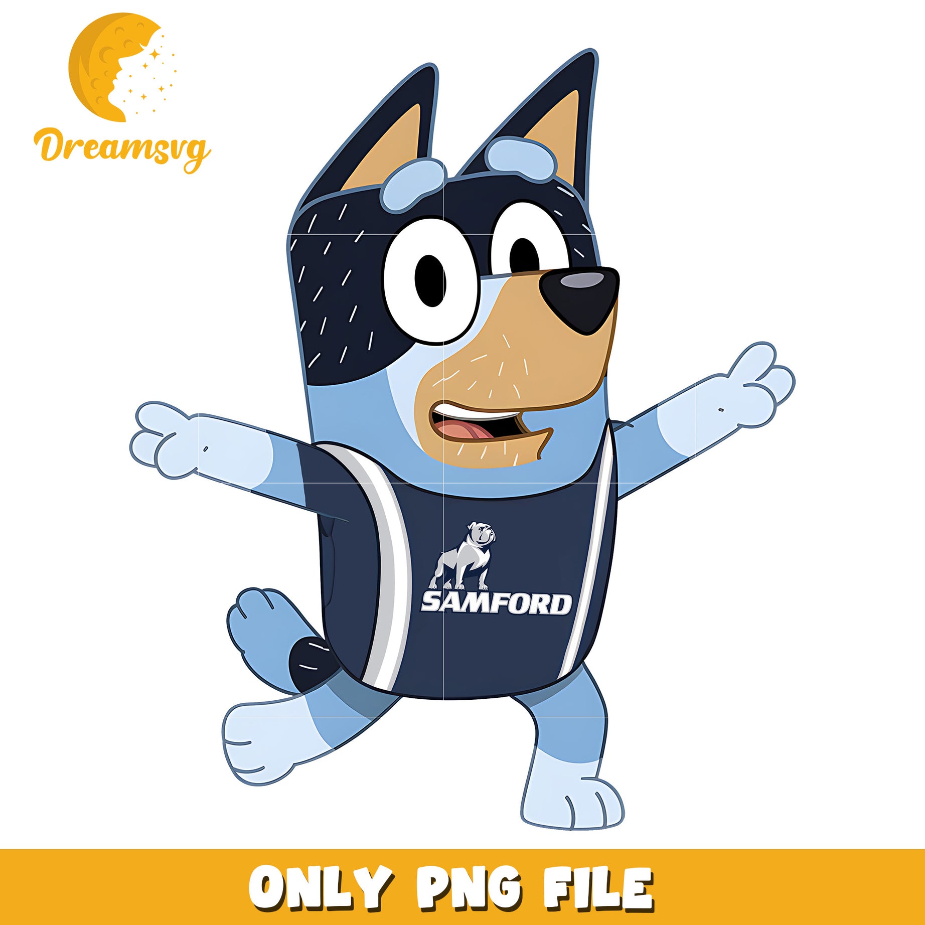 Bluey dad ncaa animate png, Samford Bulldogs png, ncaa png