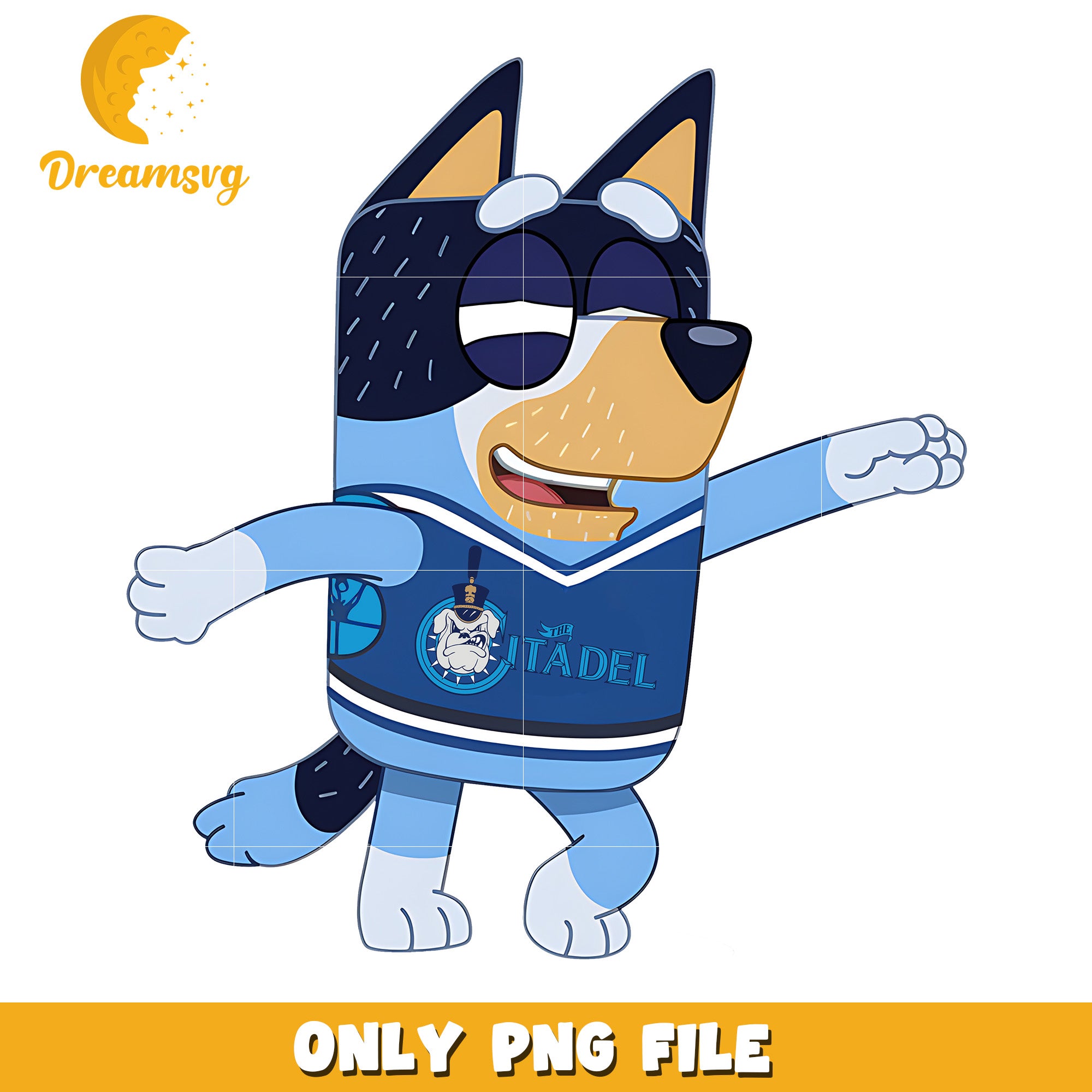 Bluey dad shirt logo Bulldogs png, The Citadel Bulldogs png, ncaa png