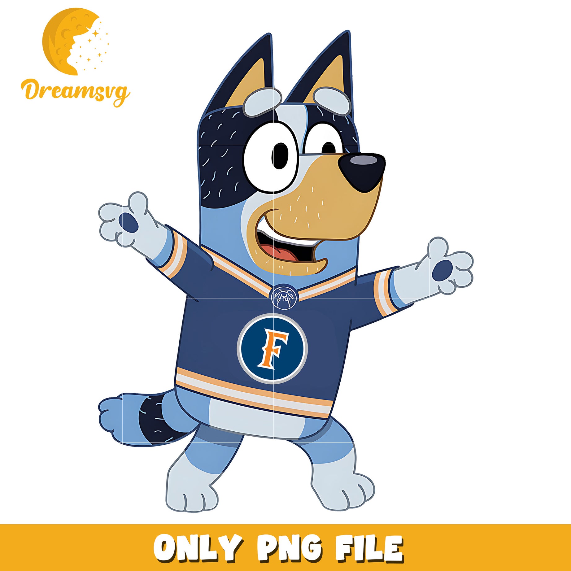 Bluey dad t-shirt logo png, Cal State Fullerton Titans png, ncaa png