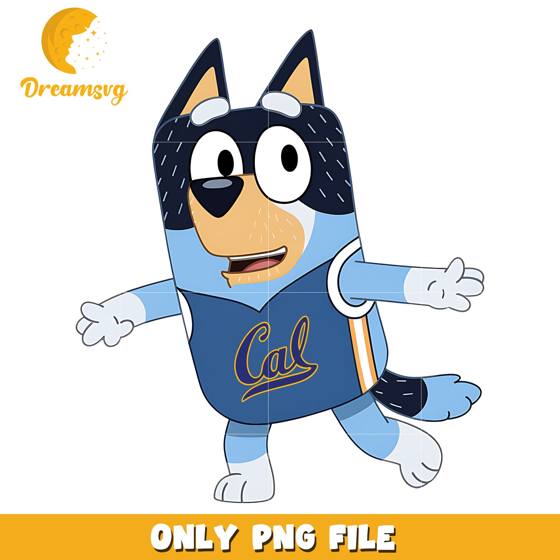 Bluey dad t-shirt logo png, California Golden Bears png, ncaa png