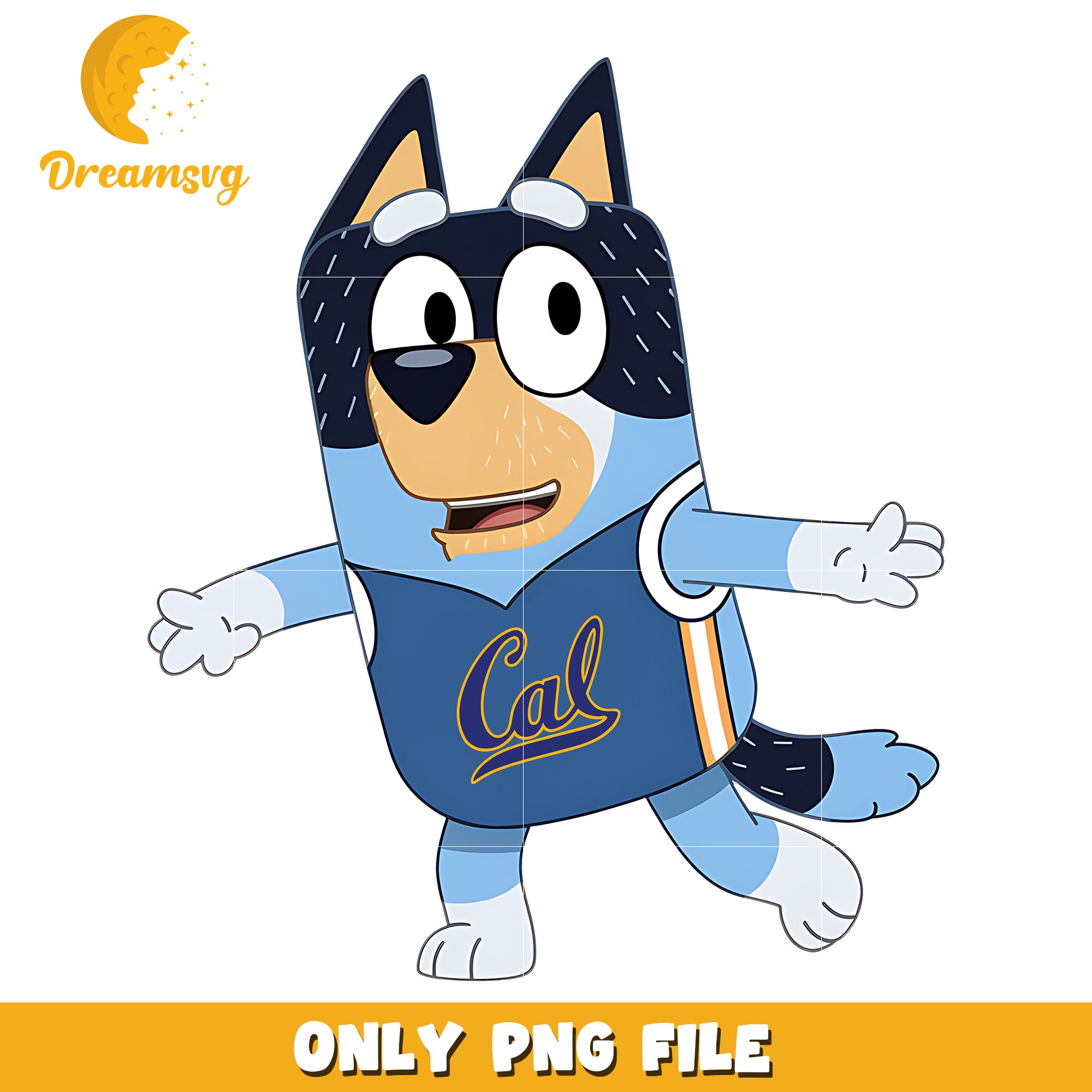 Bluey dad t-shirt logo png, California Golden Bears png, ncaa png