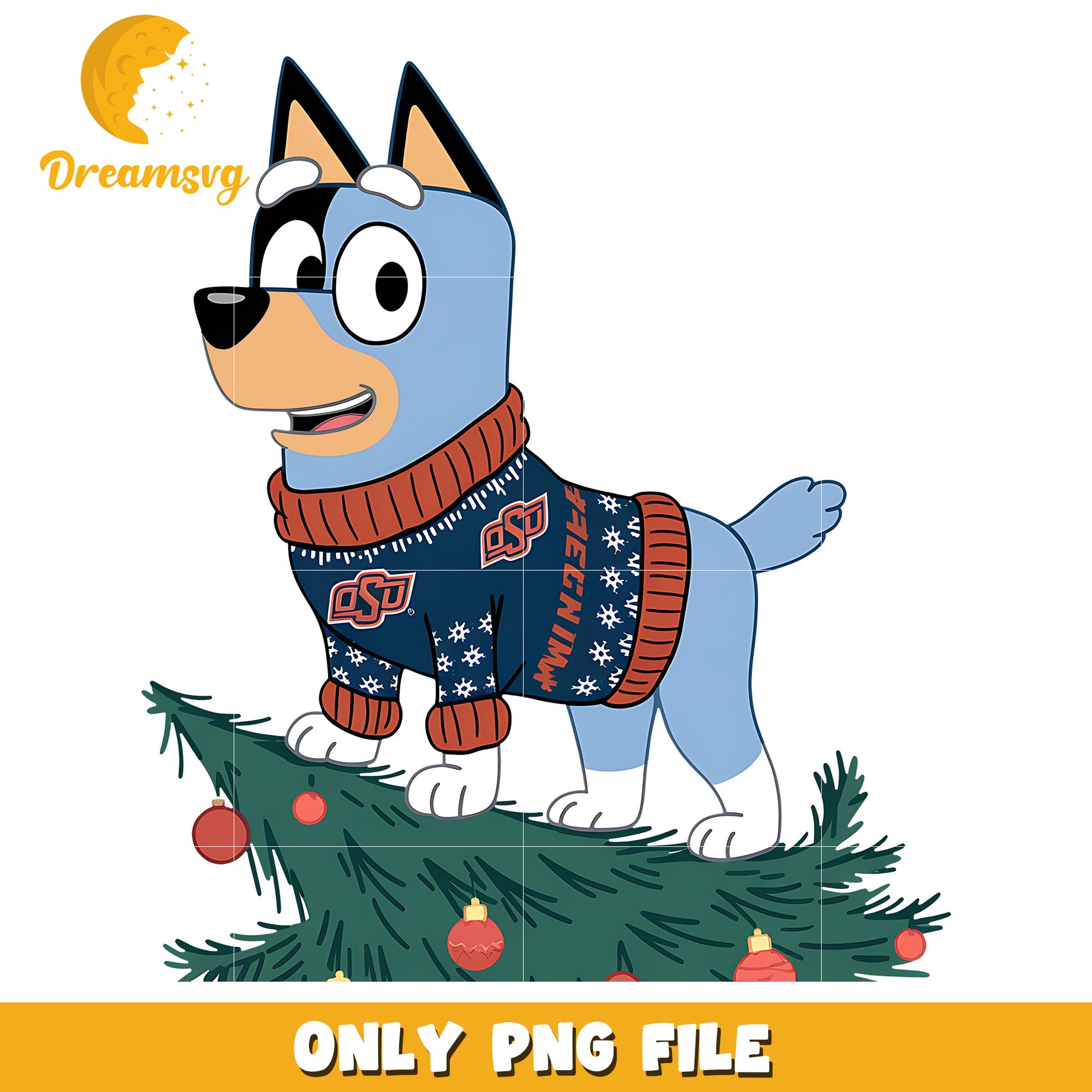 Bluey dog character png, Oklahoma State Cowboys png, ncaa png