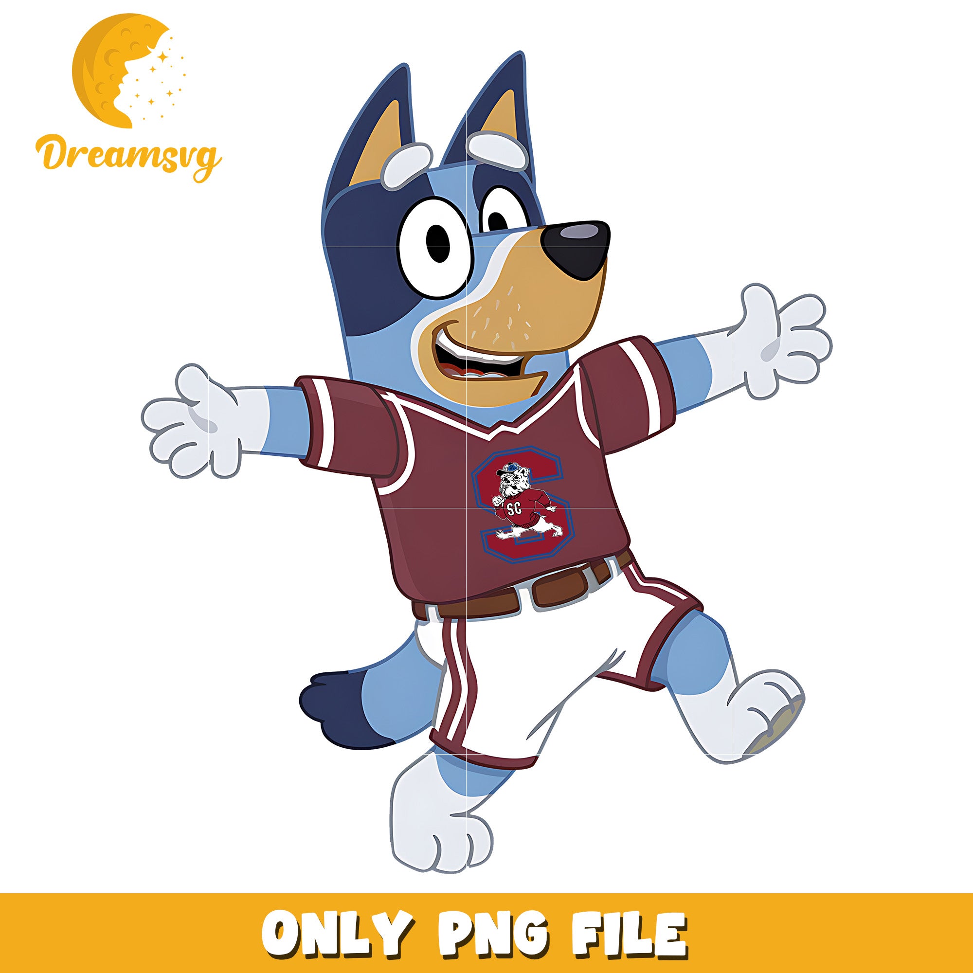 Bluey dog character png, South Carolina State Bulldogs png, ncaa png