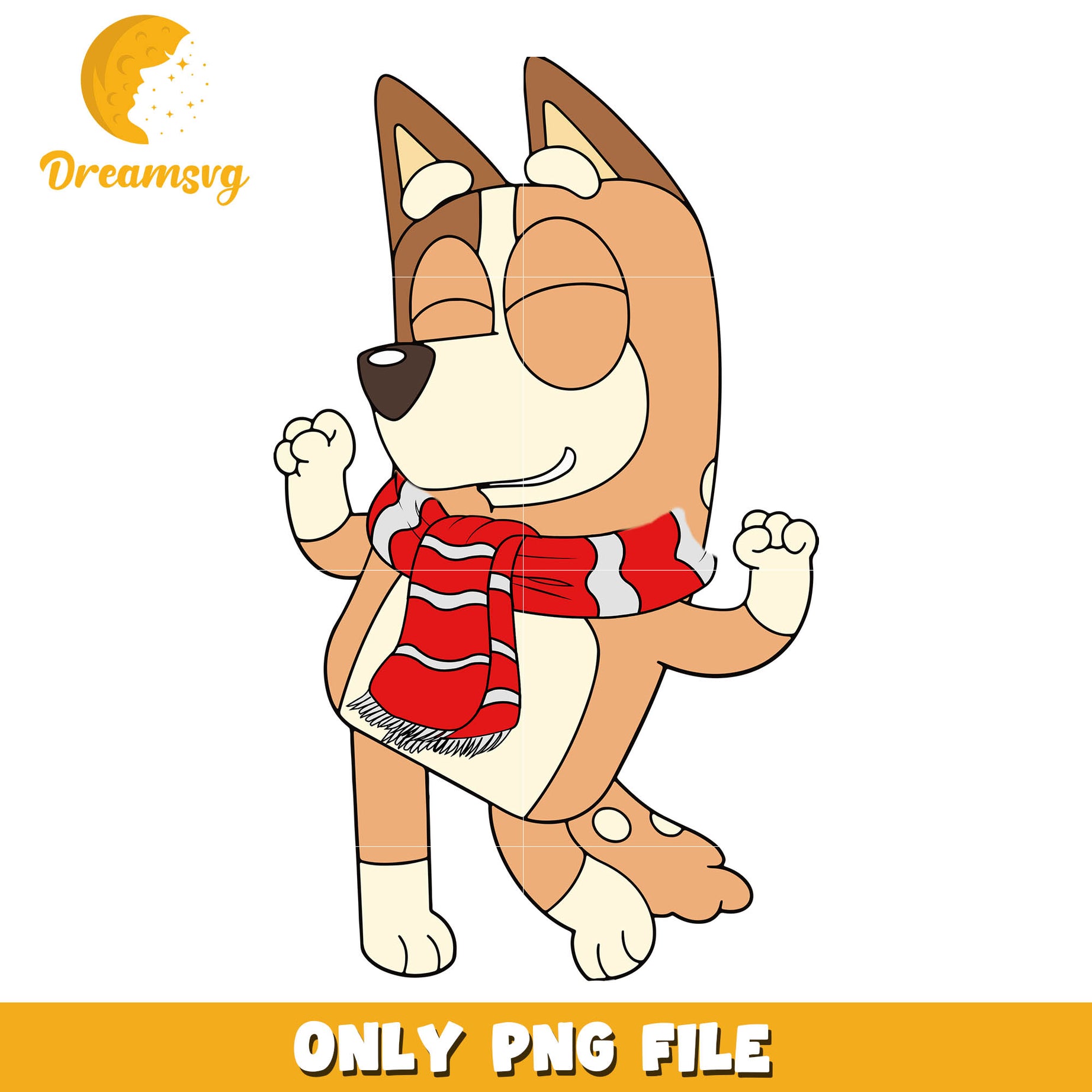 Bluey dog christmas cartoon png, bluey cartoon drawing​ png