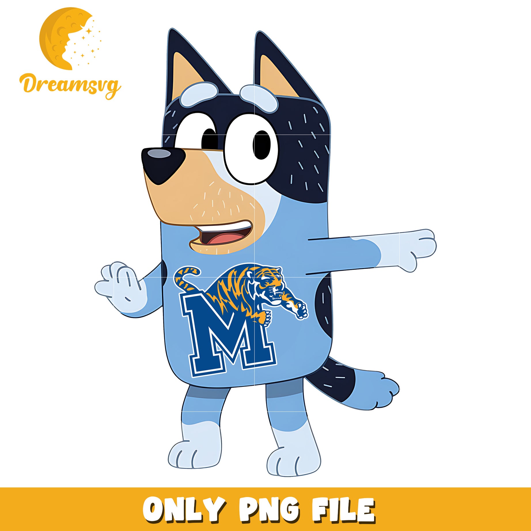 Bluey dog logo ncaa team png, Mercer Bears png, ncaa png