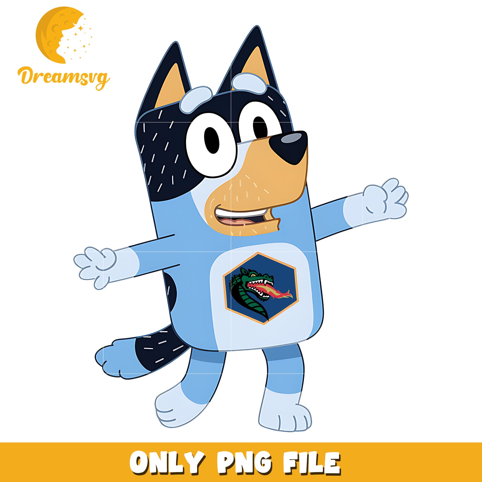 Bluey dog logo ncaa team png, UAB Blazers png, ncaa png