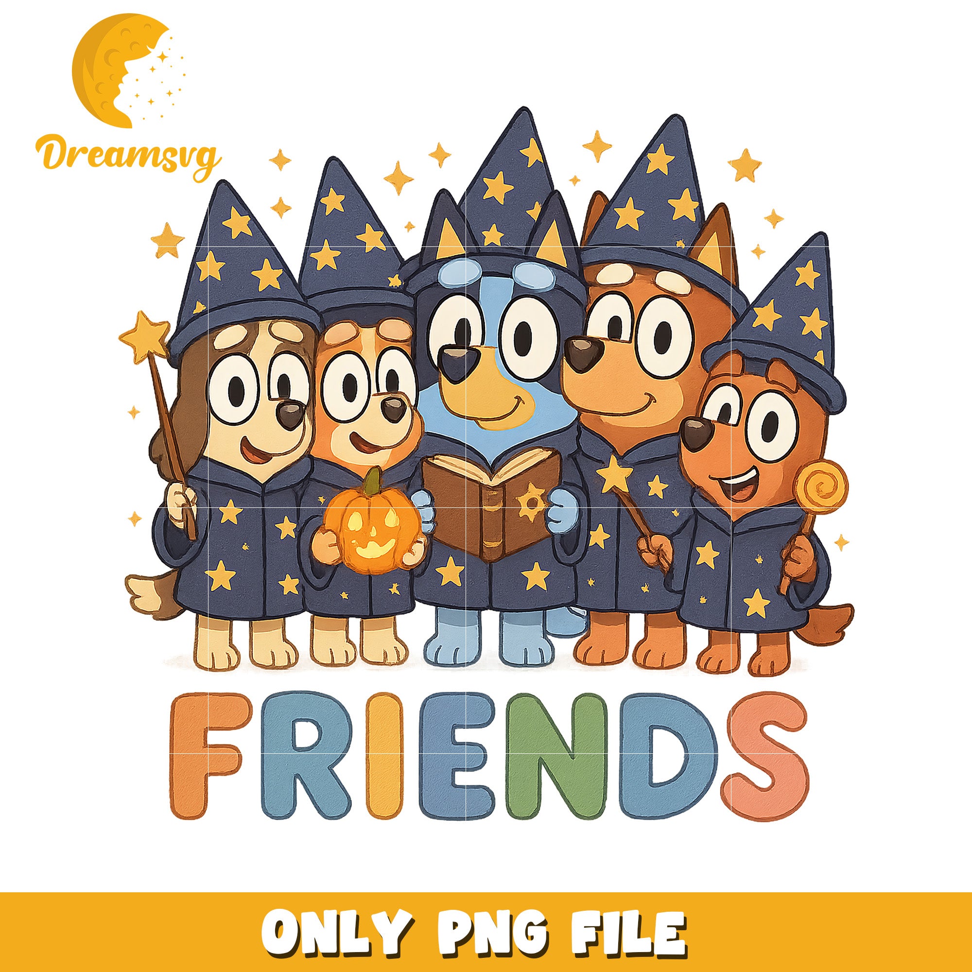 Bluey friends png, halloween quotes png, halloween toys png