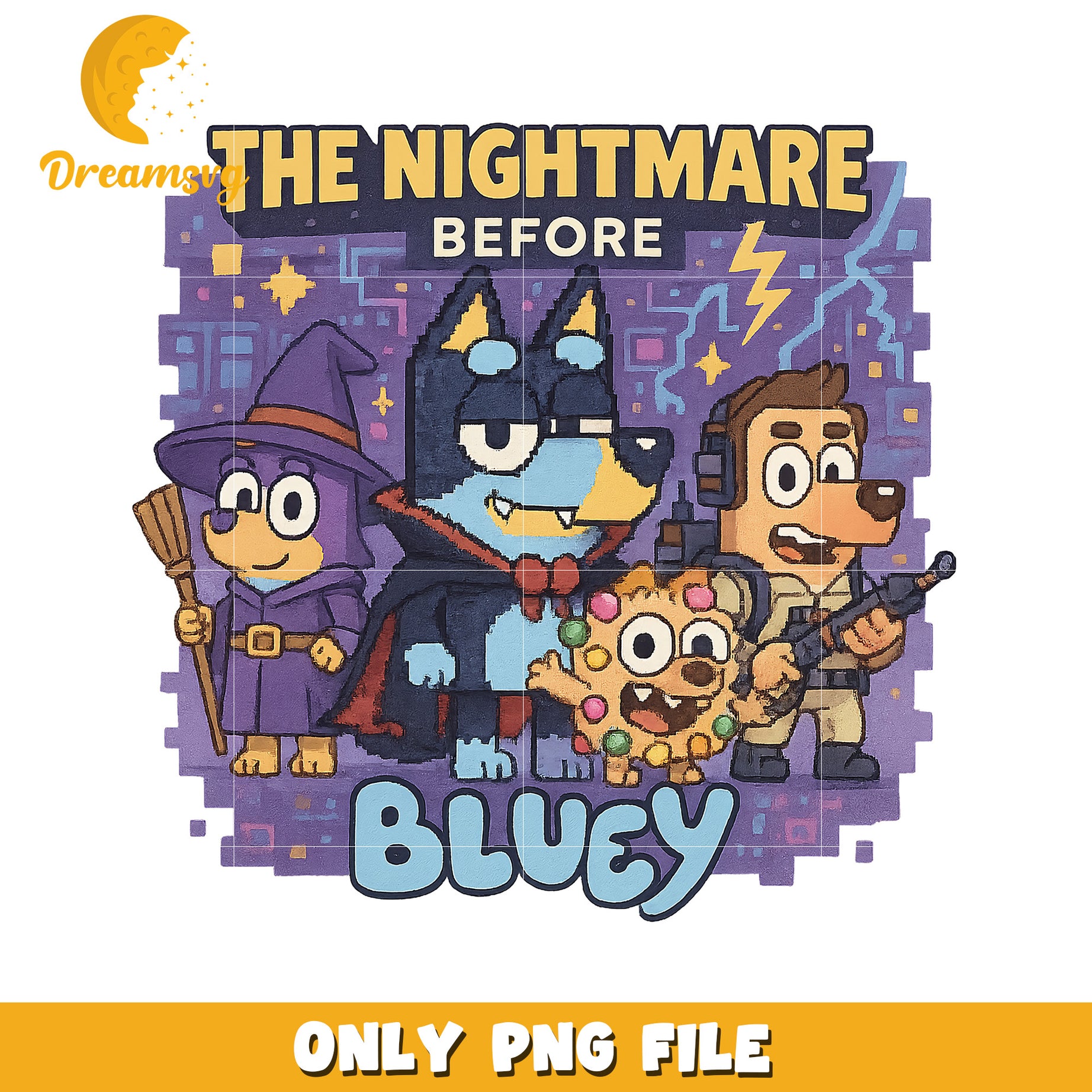Bluey halloween characters design png, bluey halloween png, halloween toys png