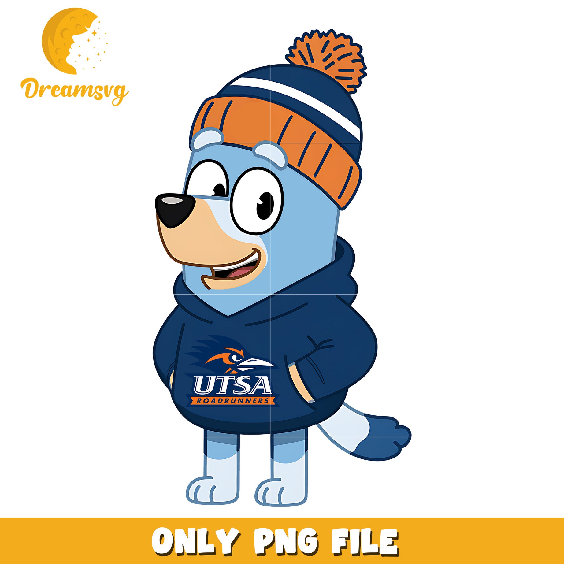 Bluey hoodie animate png, Texas SA Roadrunners png, ncaa png