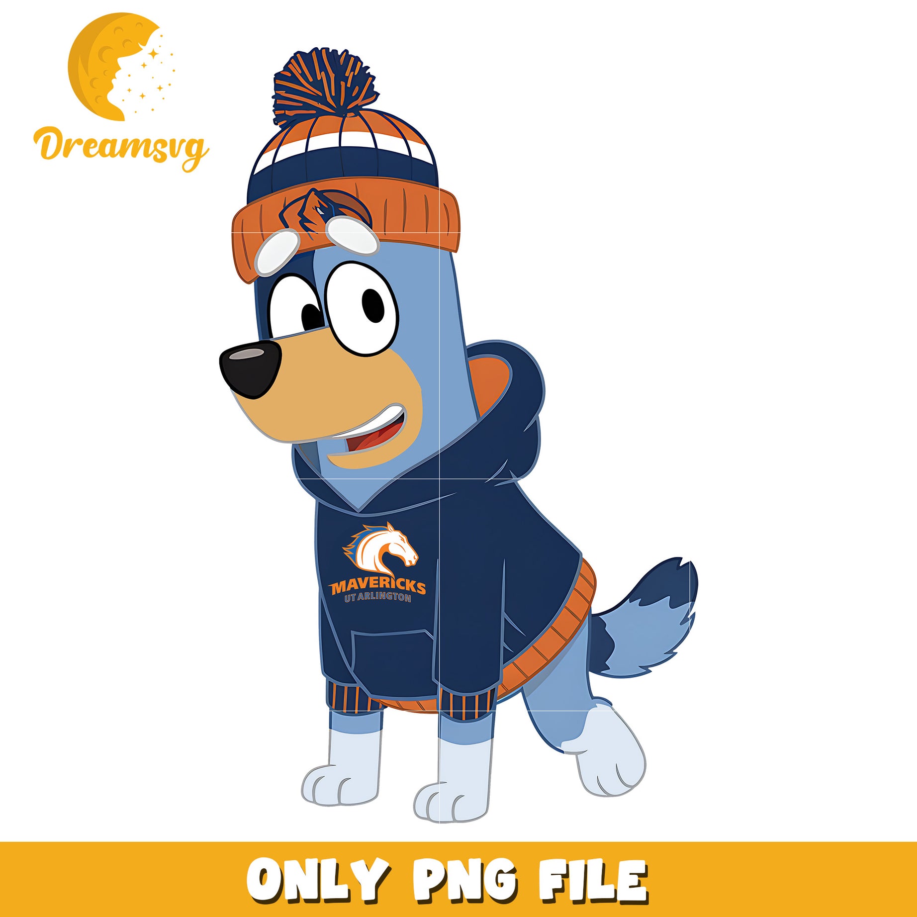 Bluey hoodie logo Mavericks png, Texas Arlington Mavericks png, ncaa png
