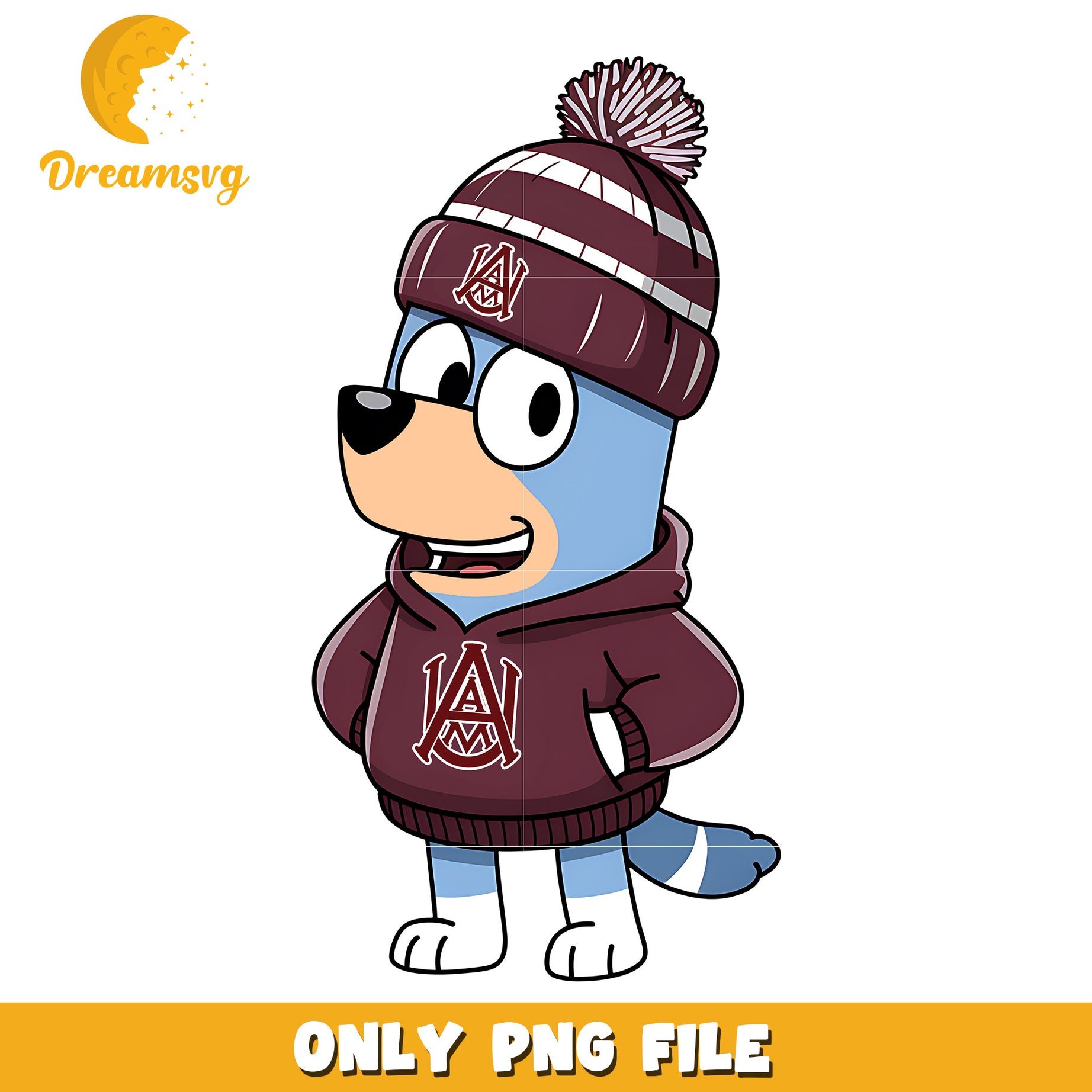 Bluey hoodie logo ncaa png, Alabama A&M Bulldogs png, ncaa png