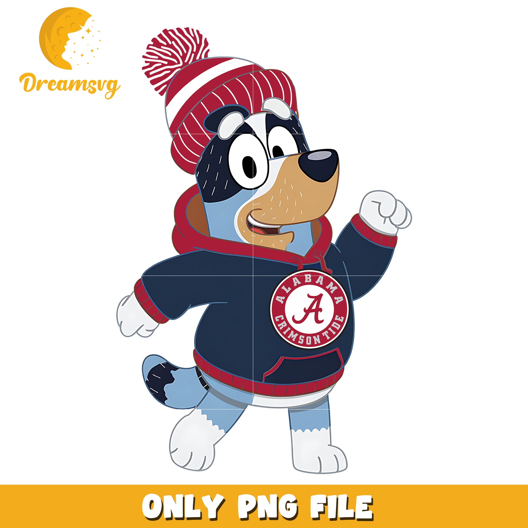 Bluey hoodie logo ncaa png, Alabama Crimson png, ncaa png