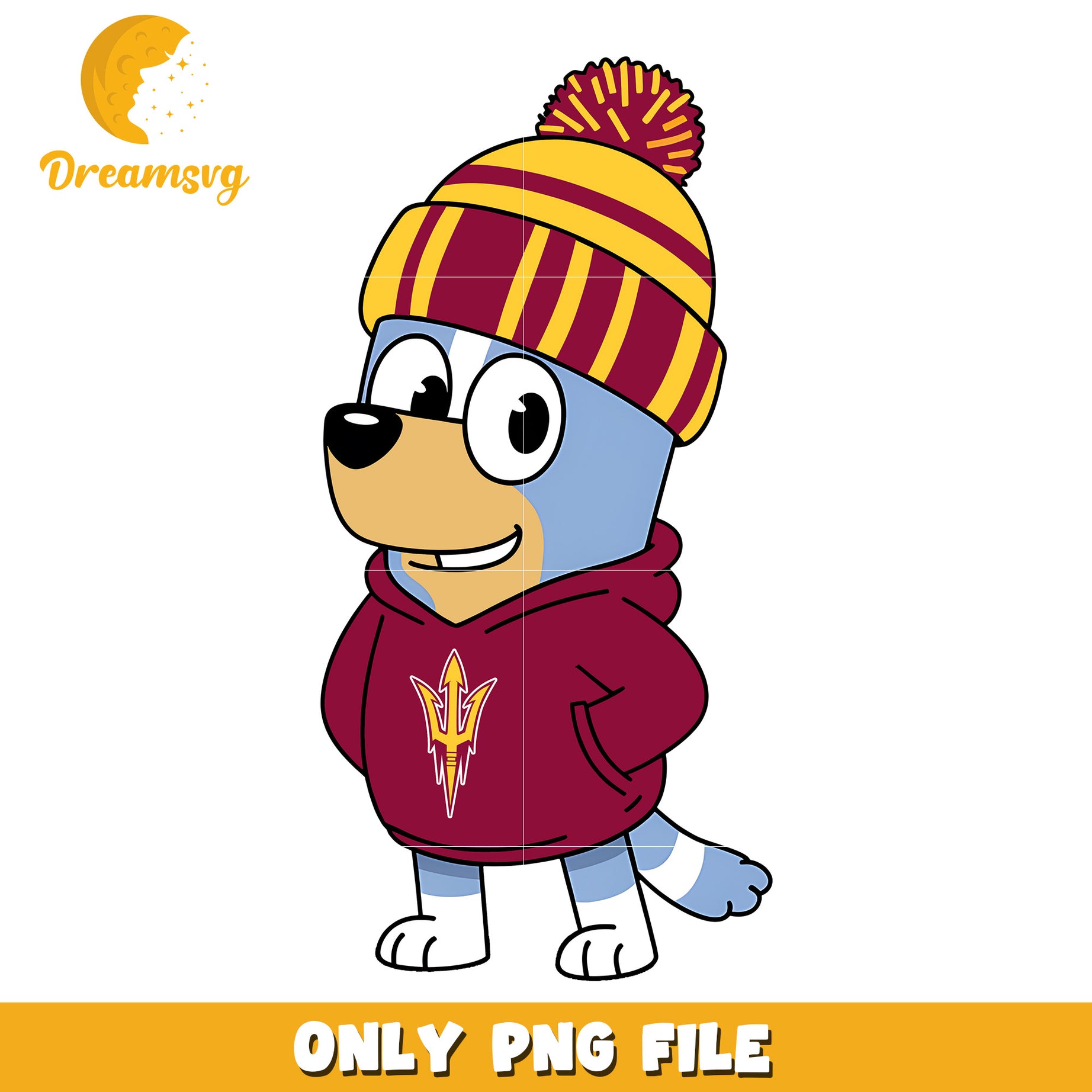Bluey hoodie logo ncaa png, Arizona State Sun Devils png, ncaa png
