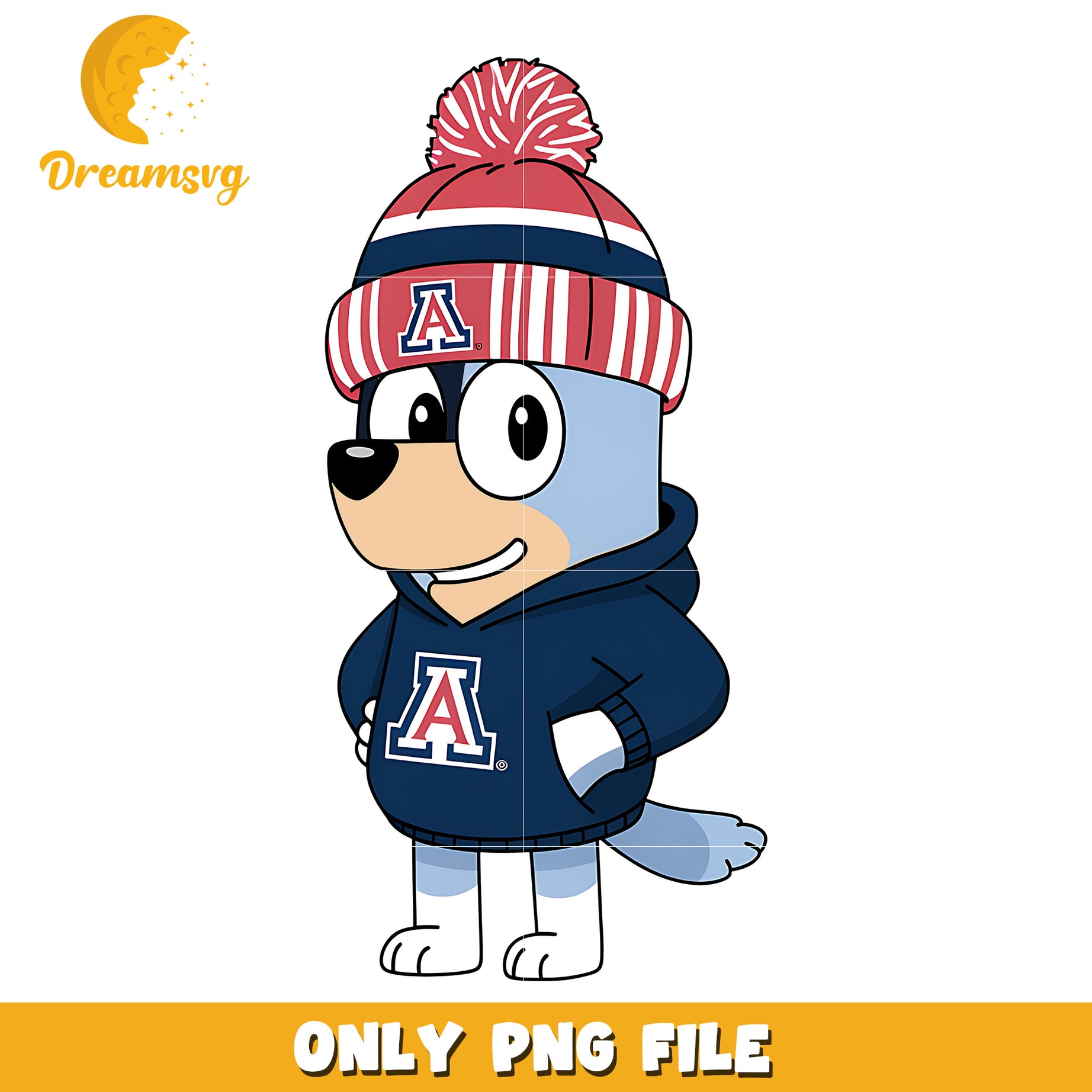 Bluey hoodie logo ncaa png, Arizona Wildcats png, ncaa png