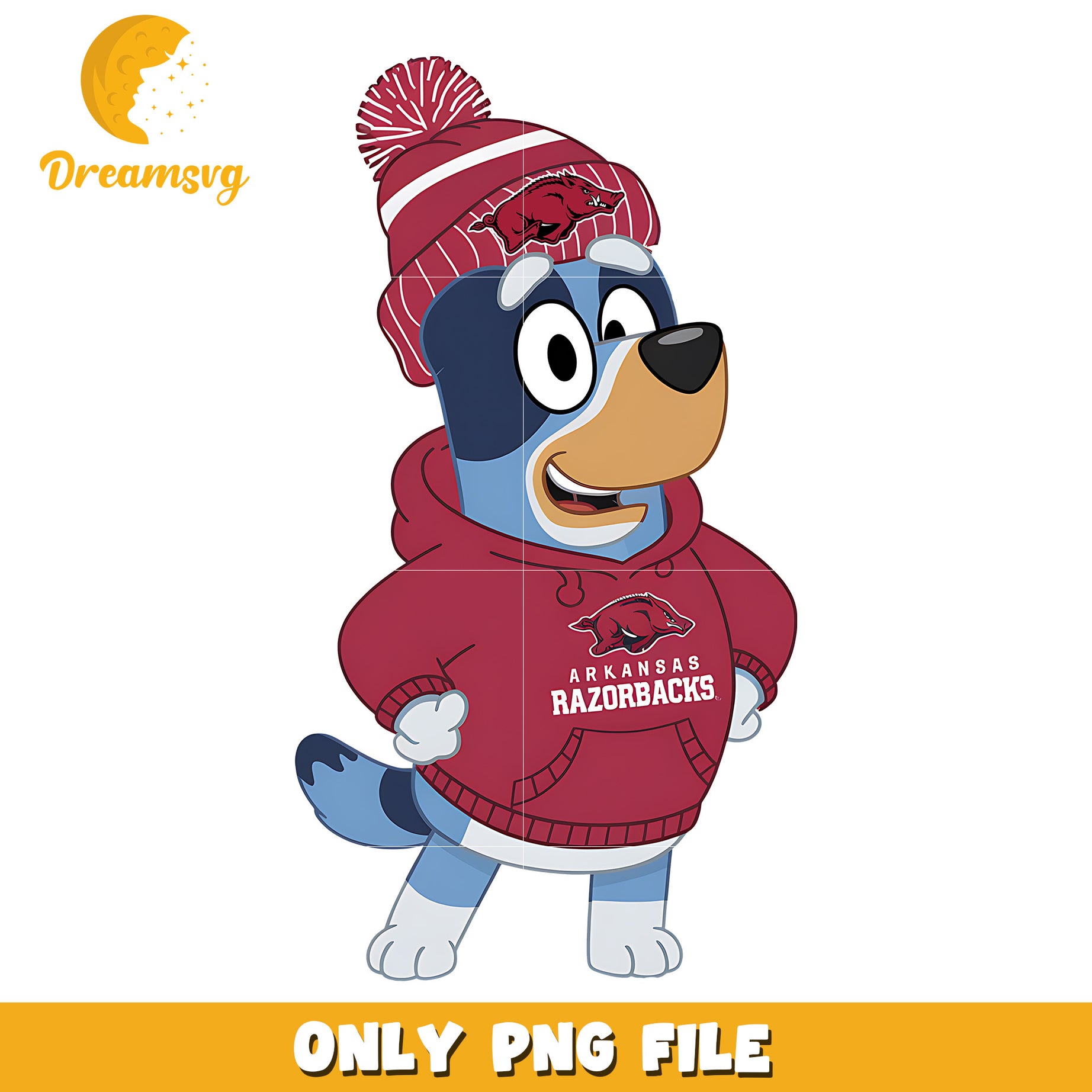 Razorbacks Blue Bluey hoodie logo ncaa png, Arkansas Razorbacks png, ncaa png ...
