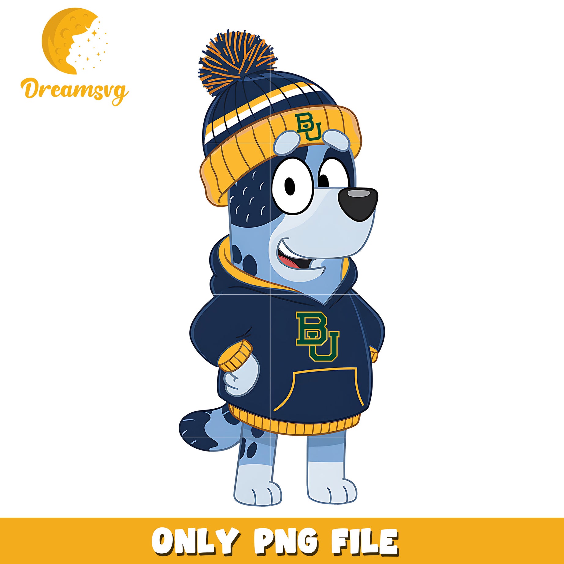 Bluey hoodie logo ncaa png, Baylor Bears png, ncaa png
