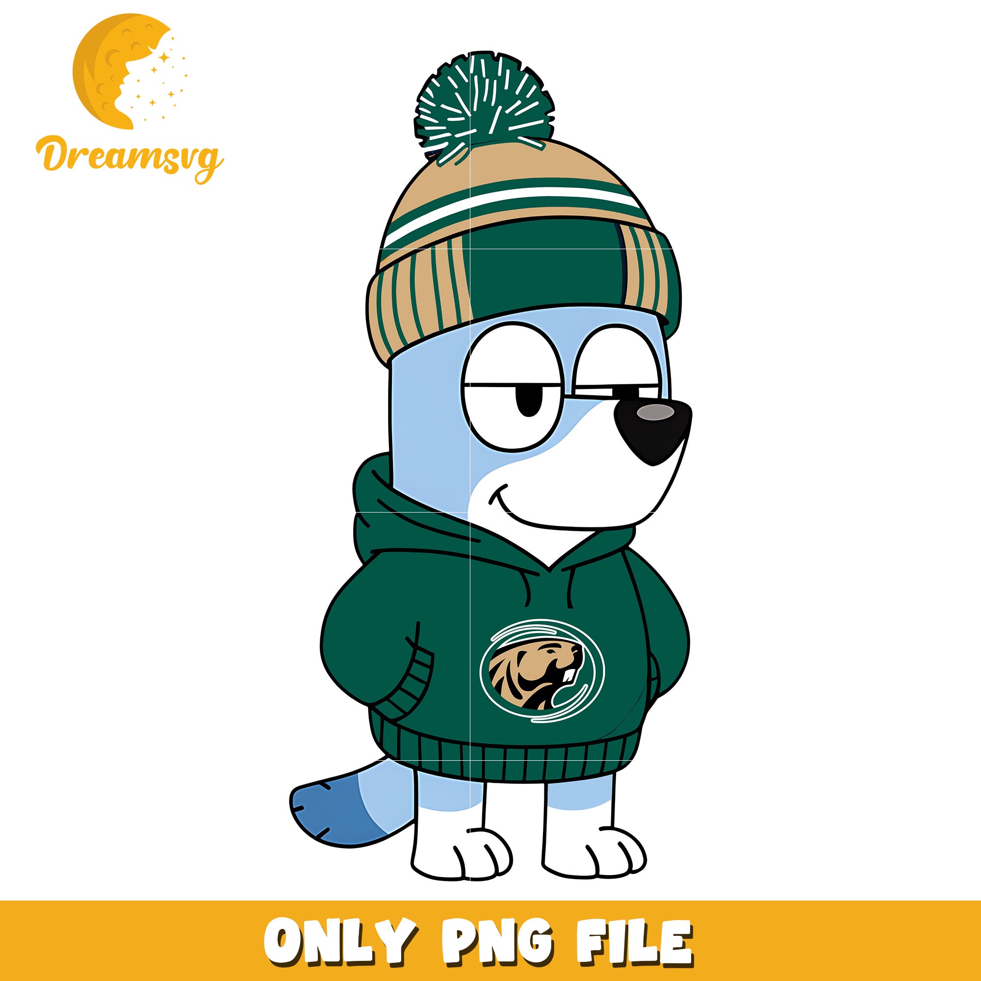 Bluey hoodie logo ncaa png, Bemidji State Beavers png, ncaa png