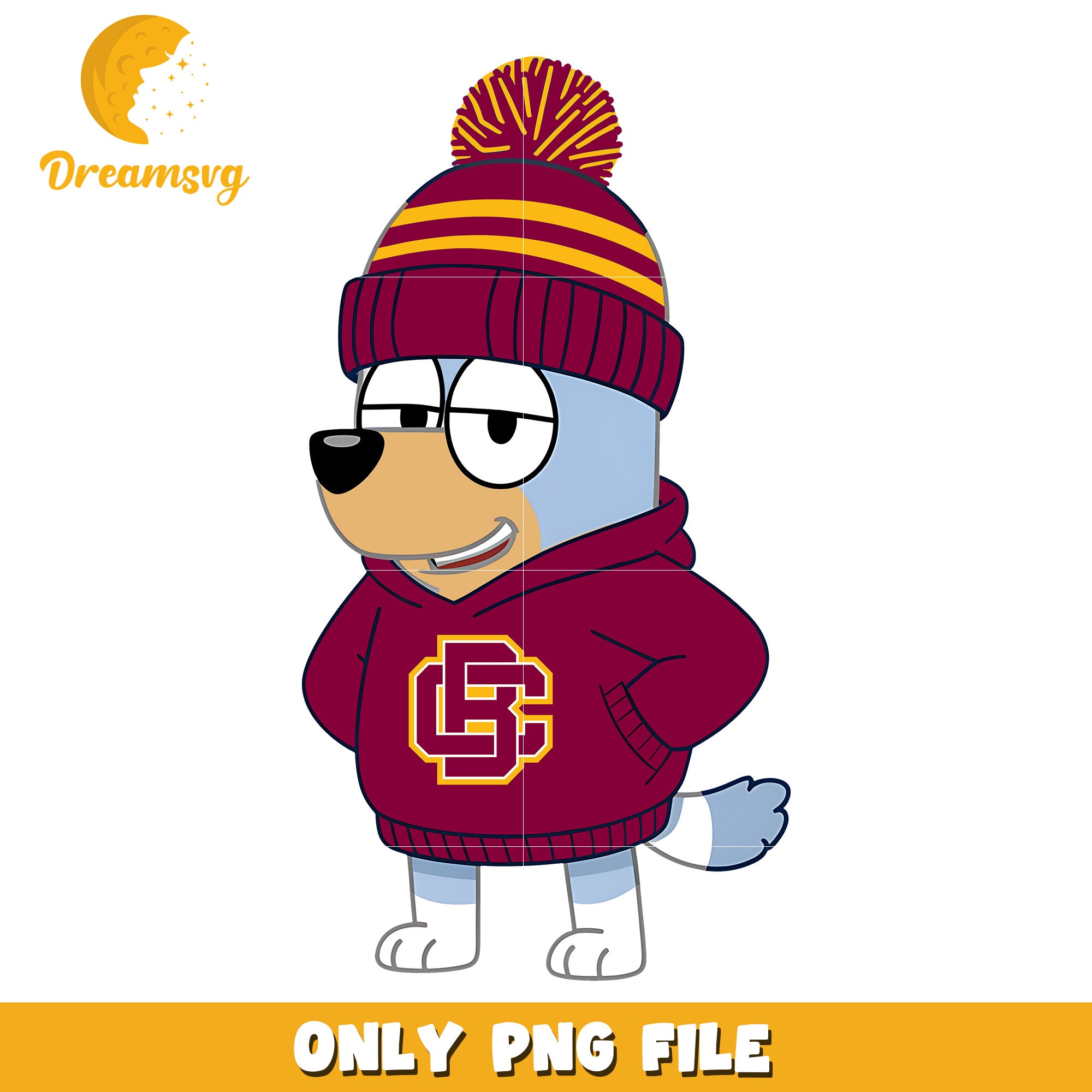 Bluey hoodie logo ncaa png, Bethune Cookman Wildcats png, ncaa png