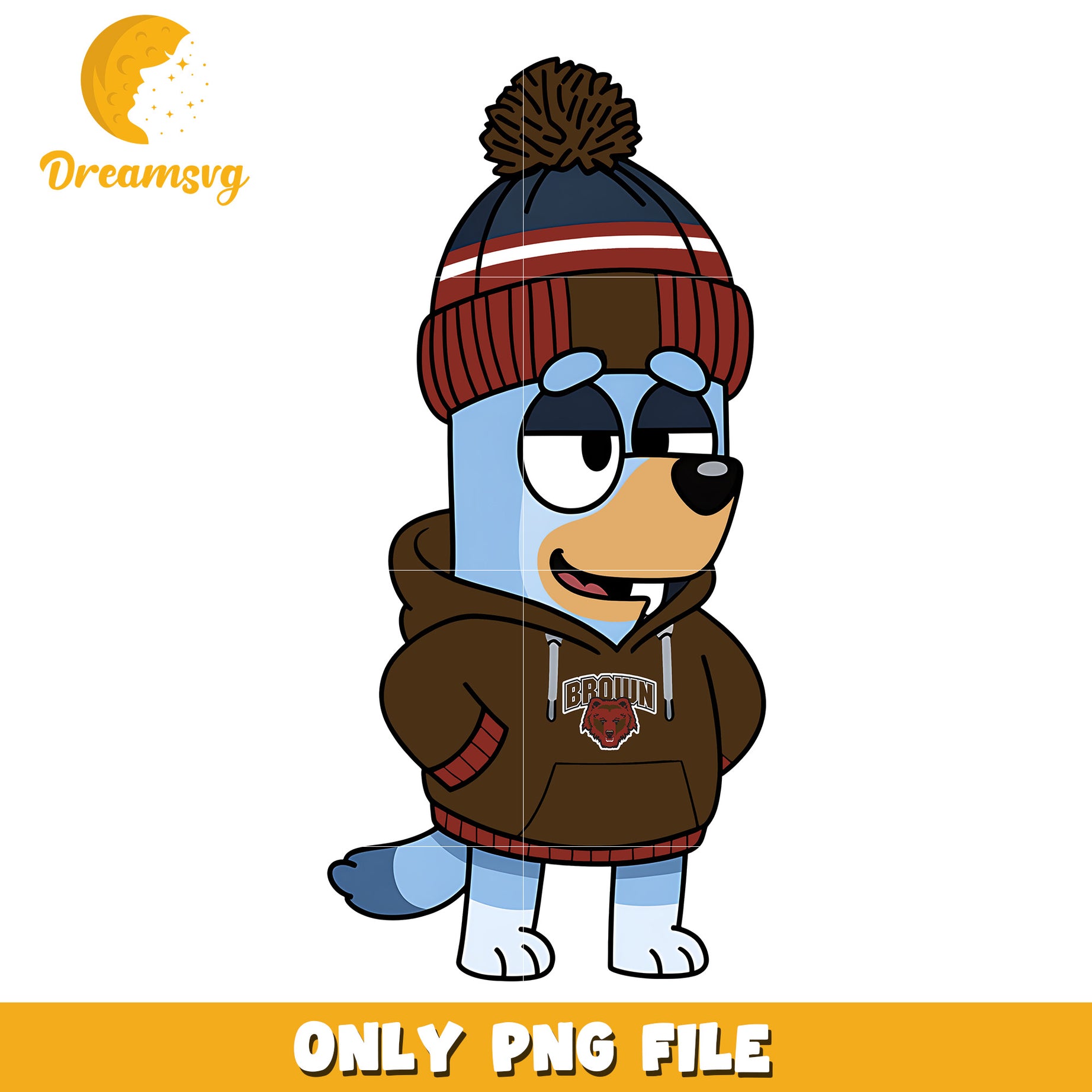 Bluey hoodie logo ncaa png, Brown Bears png, ncaa png