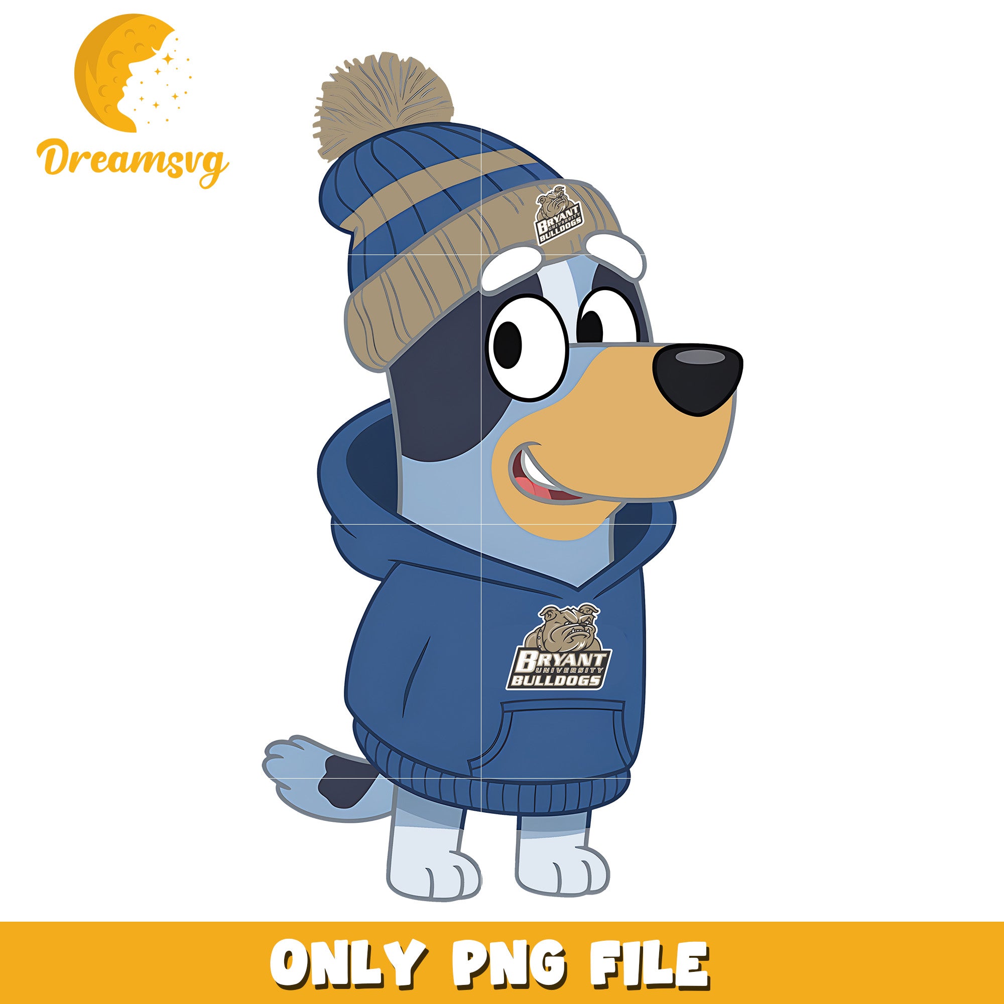 Bluey hoodie logo ncaa png, Bryant Bulldogs png, ncaa png