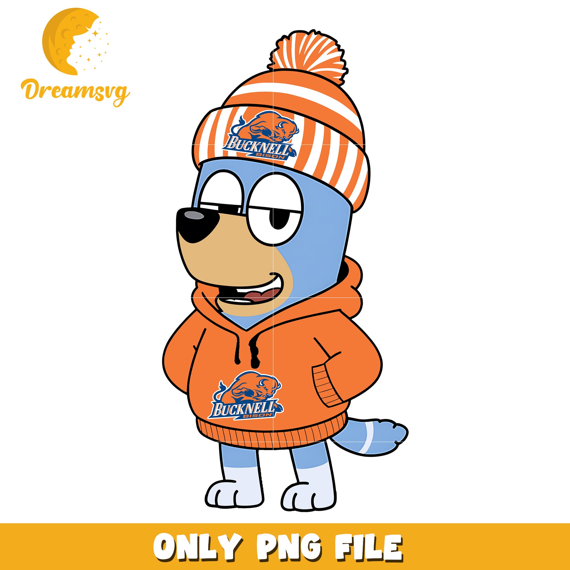 Bluey hoodie logo ncaa png, Bucknell Bison png, ncaa png