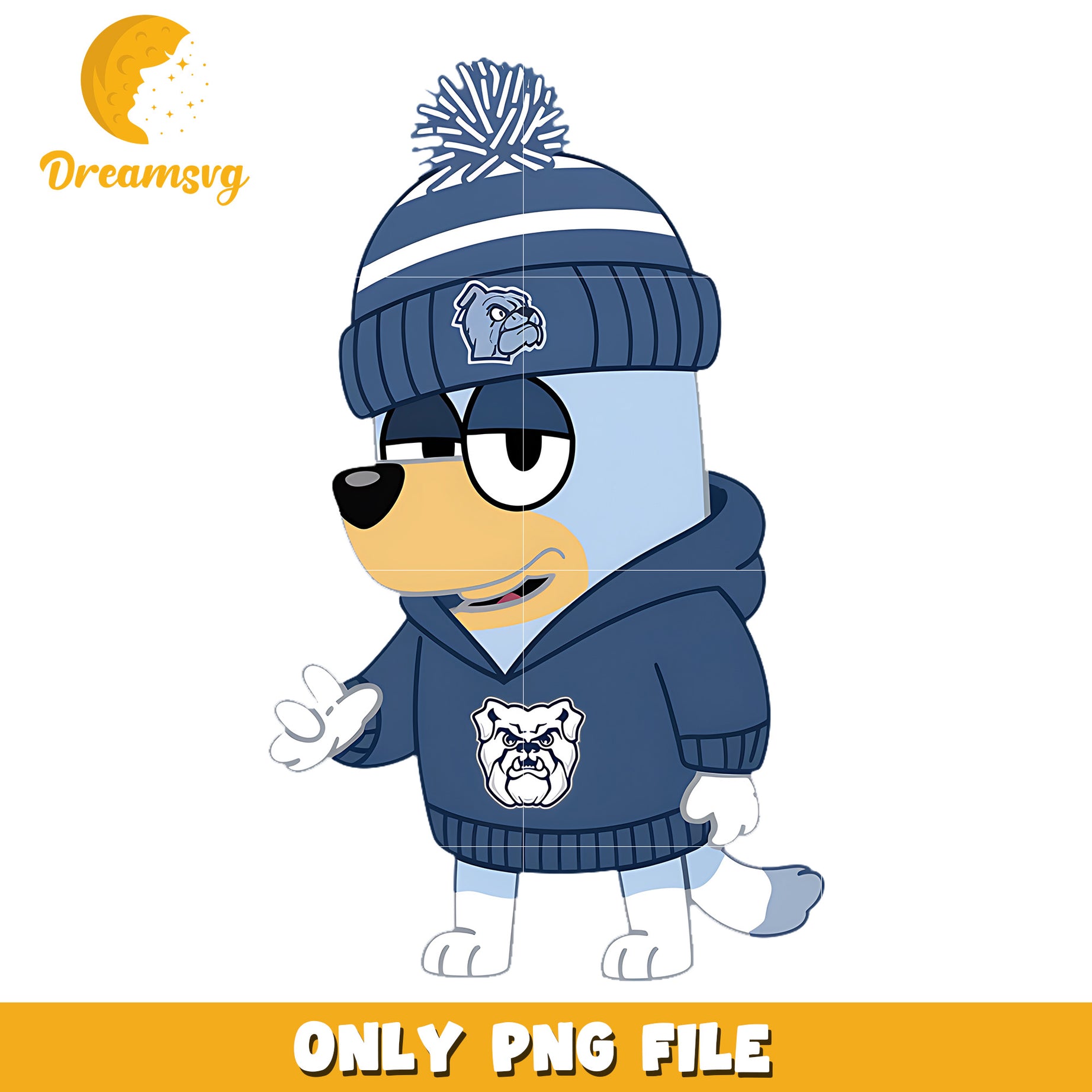 Bluey hoodie logo ncaa png, Butler Bulldogs png, ncaa png