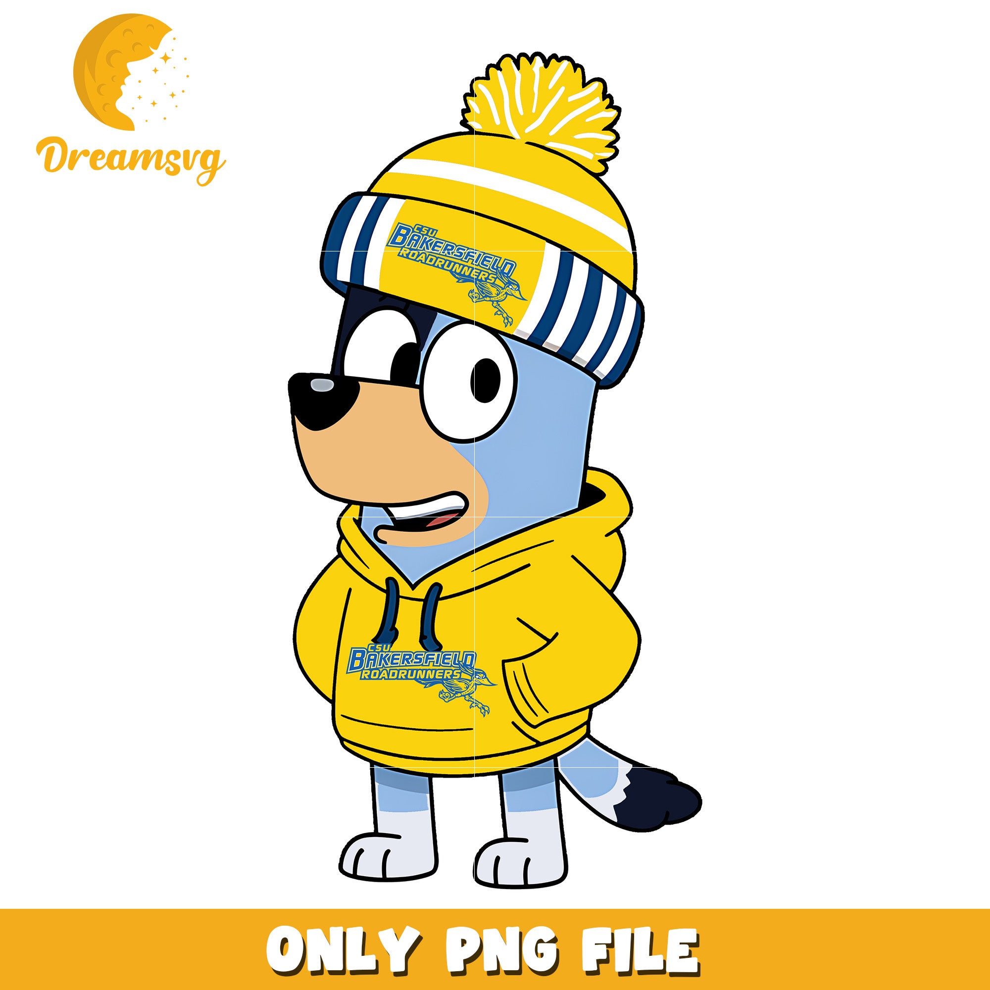 Bluey hoodie logo ncaa png, CSU Bakersfield Roadrunners png, ncaa png