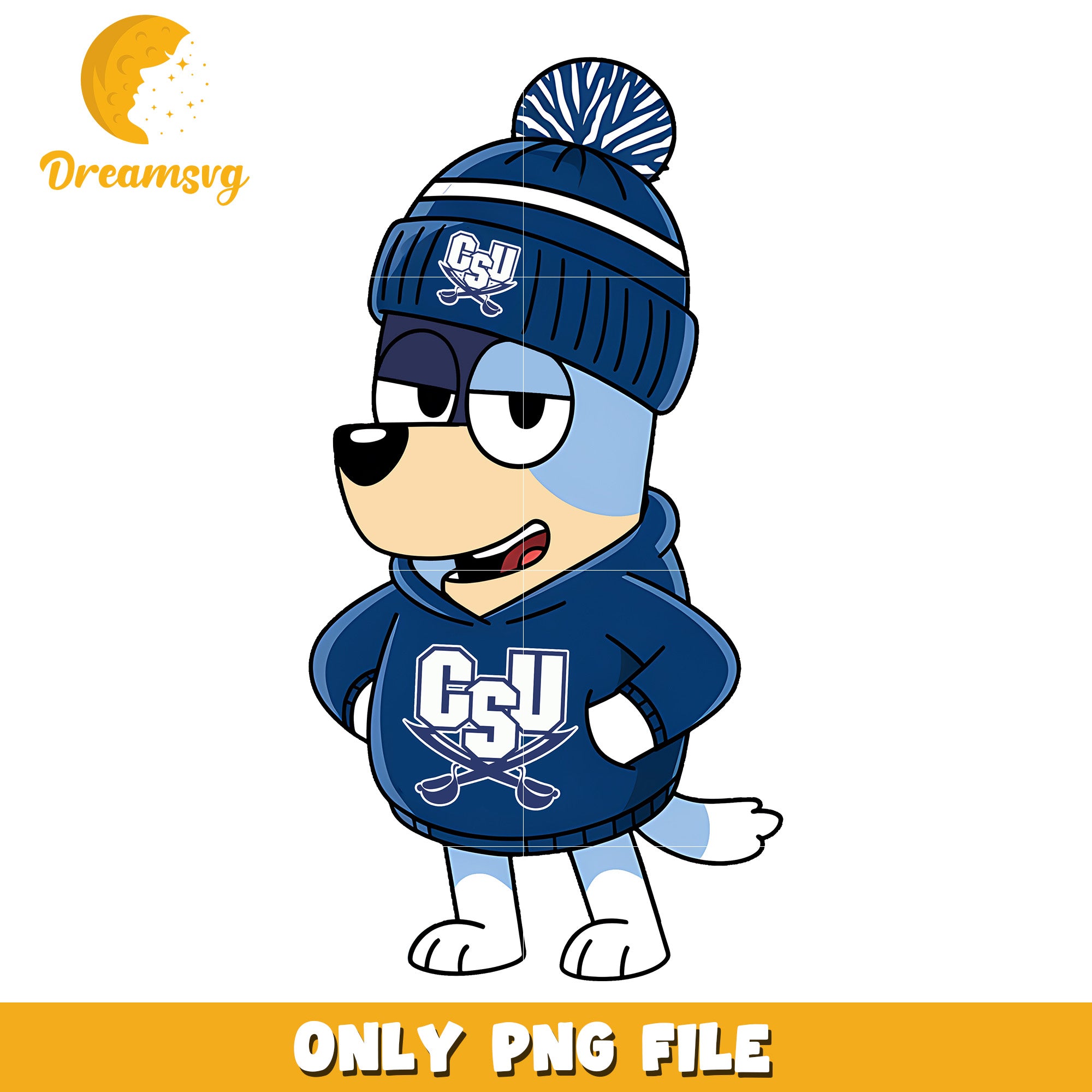 Bluey hoodie logo ncaa png, CSU Buccaneers png, ncaa png