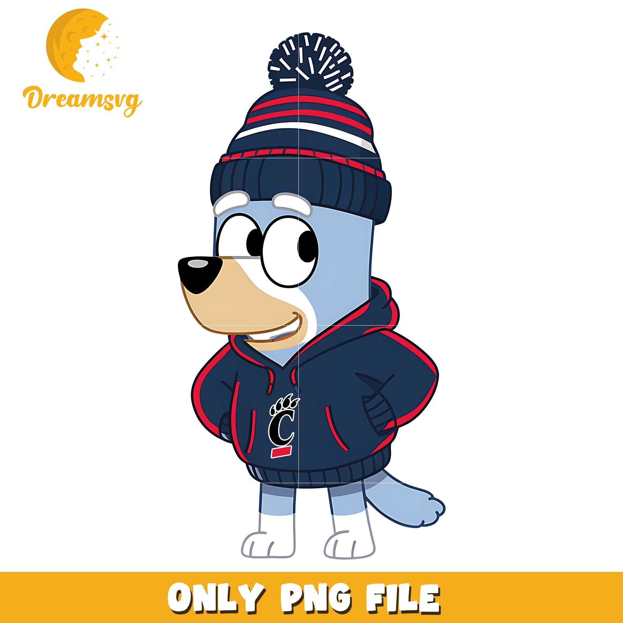 Bluey hoodie logo ncaa png, Cincinnati Bearcats png, ncaa png