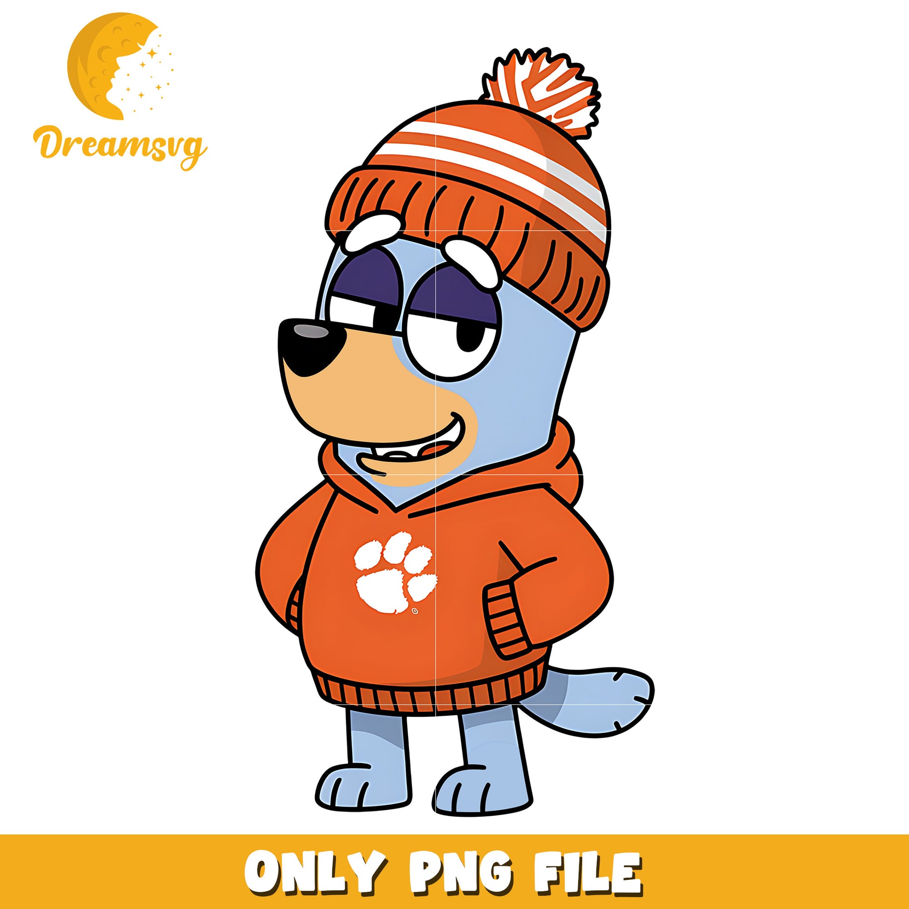 Bluey hoodie logo ncaa png, Clemson Tigers png, ncaa png