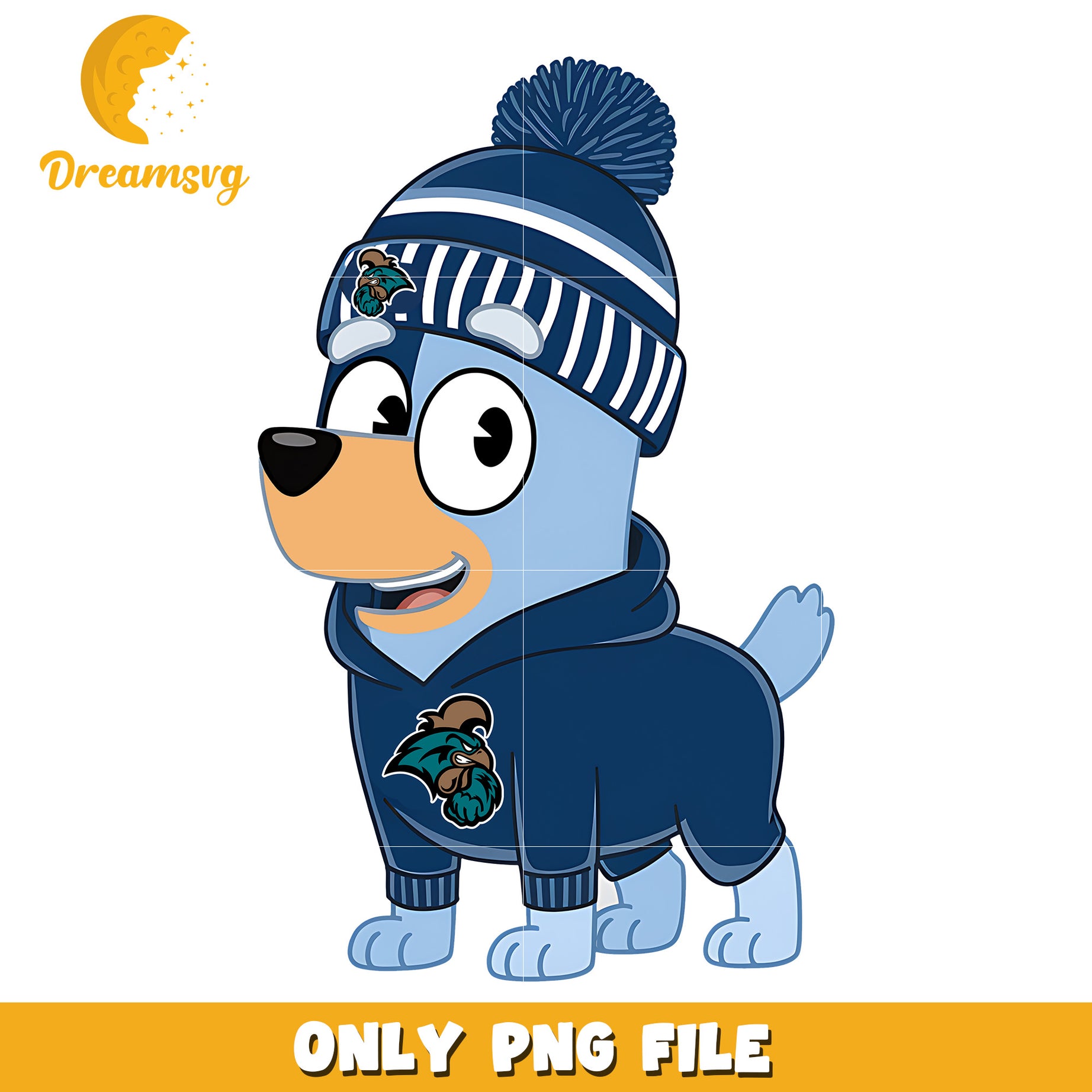 Bluey hoodie logo ncaa png, Coastal Carolina Chanticleers png, ncaa png