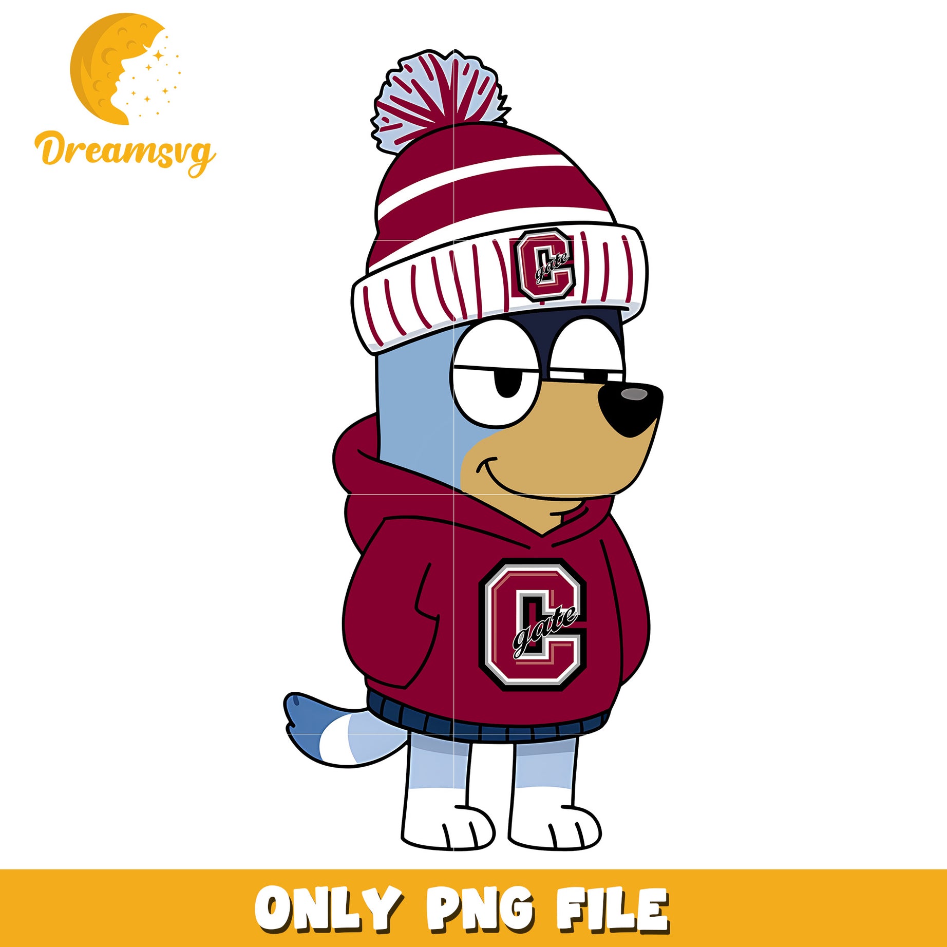 Bluey hoodie logo ncaa png, Colgate Raiders png, ncaa png