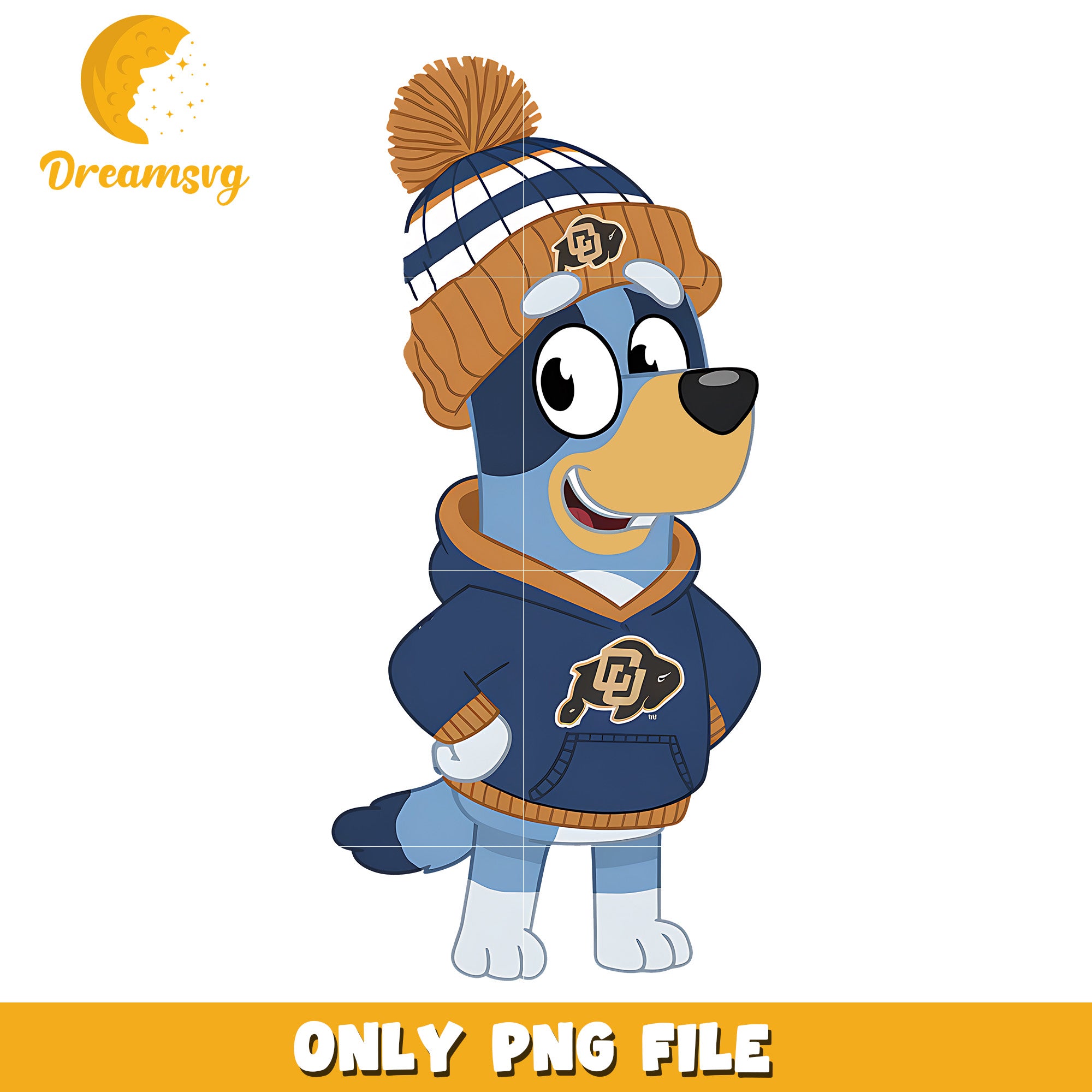 Bluey hoodie logo ncaa png, Colorado Buffaloes png, ncaa png