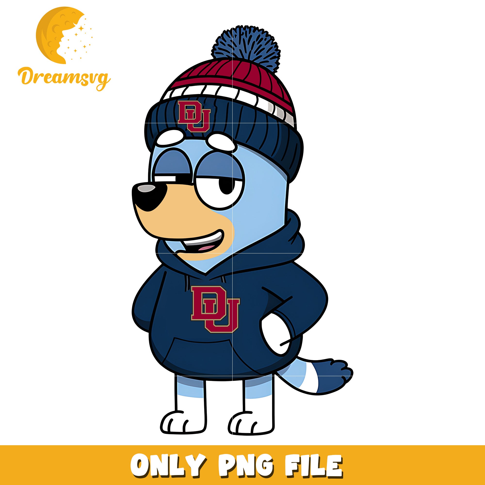 Bluey hoodie logo ncaa png, Denver Pioneers png, ncaa png