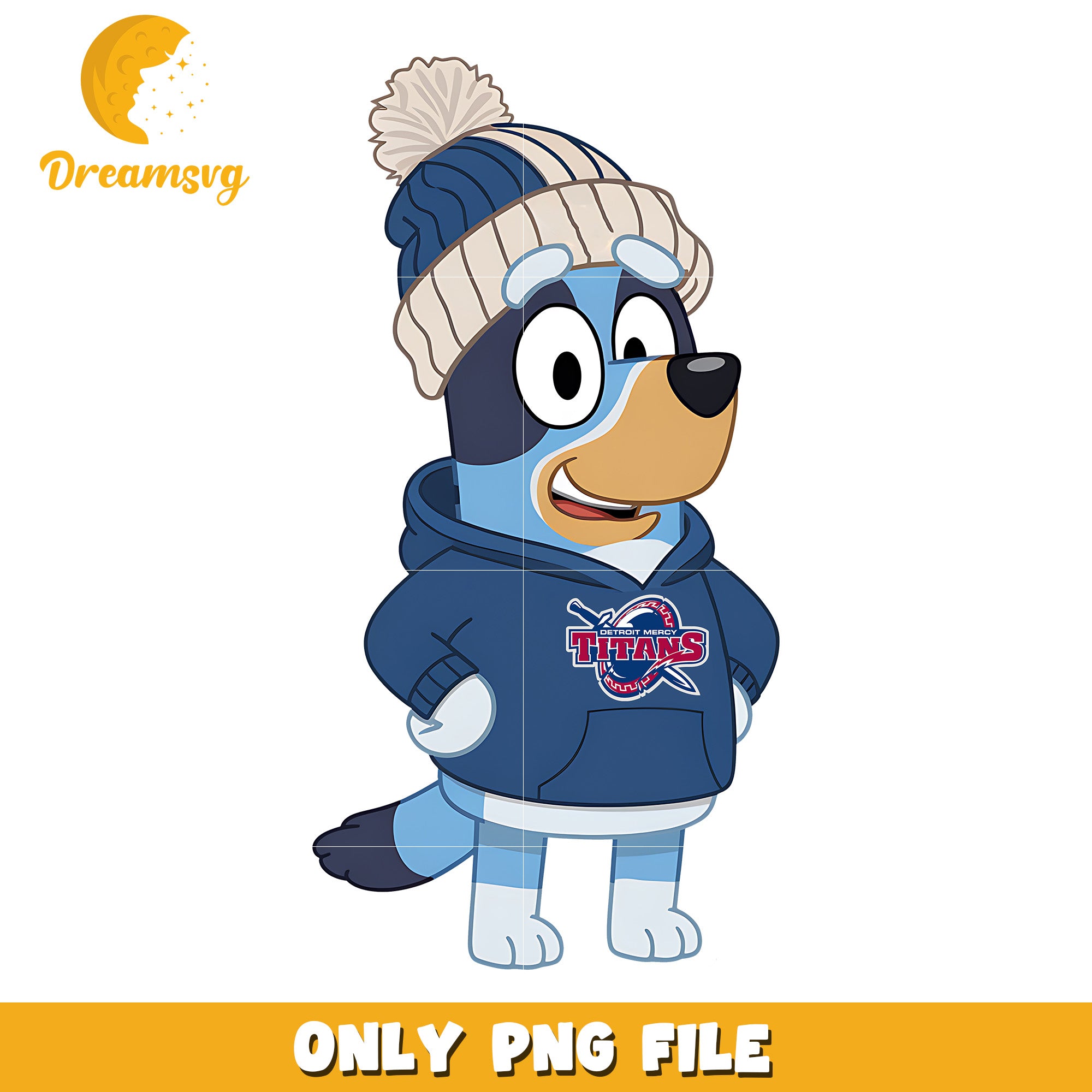 Bluey hoodie logo ncaa png, Detroit Titans png, ncaa png