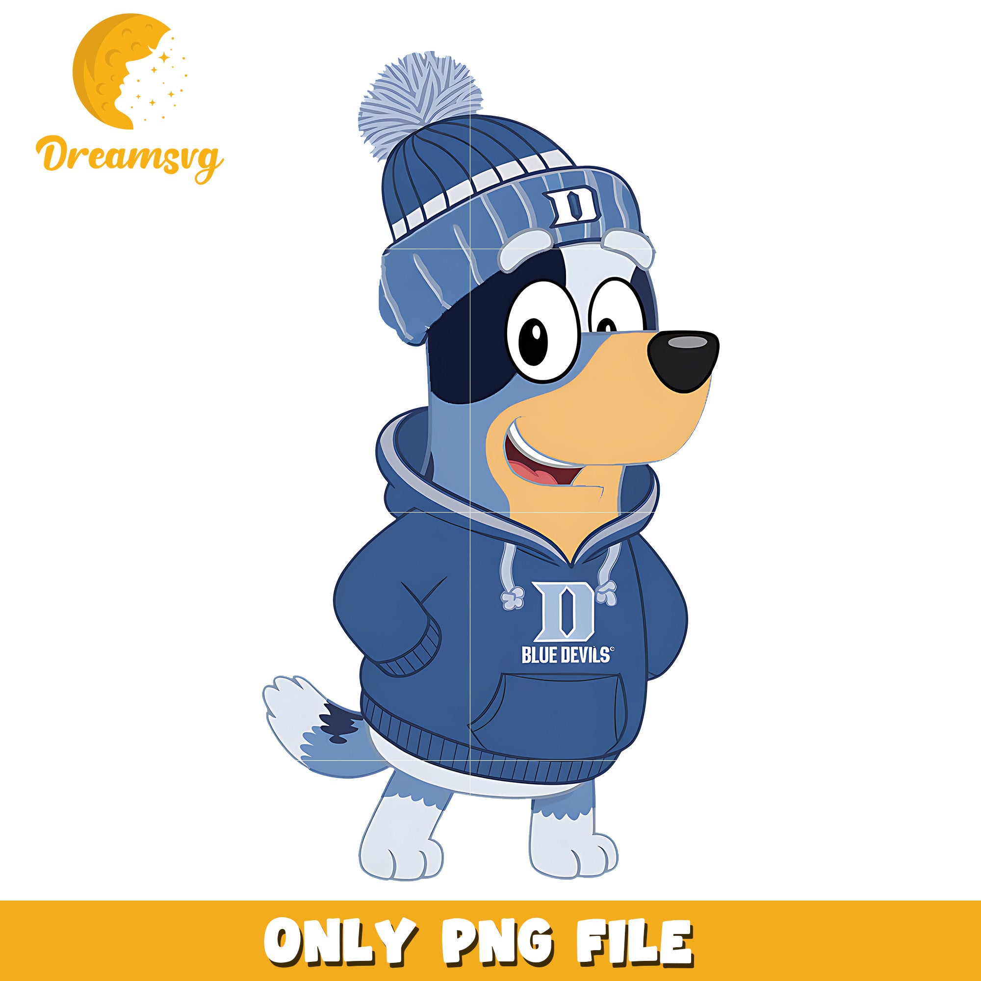 Bluey hoodie logo ncaa png, Duke Blue Devils png, ncaa png