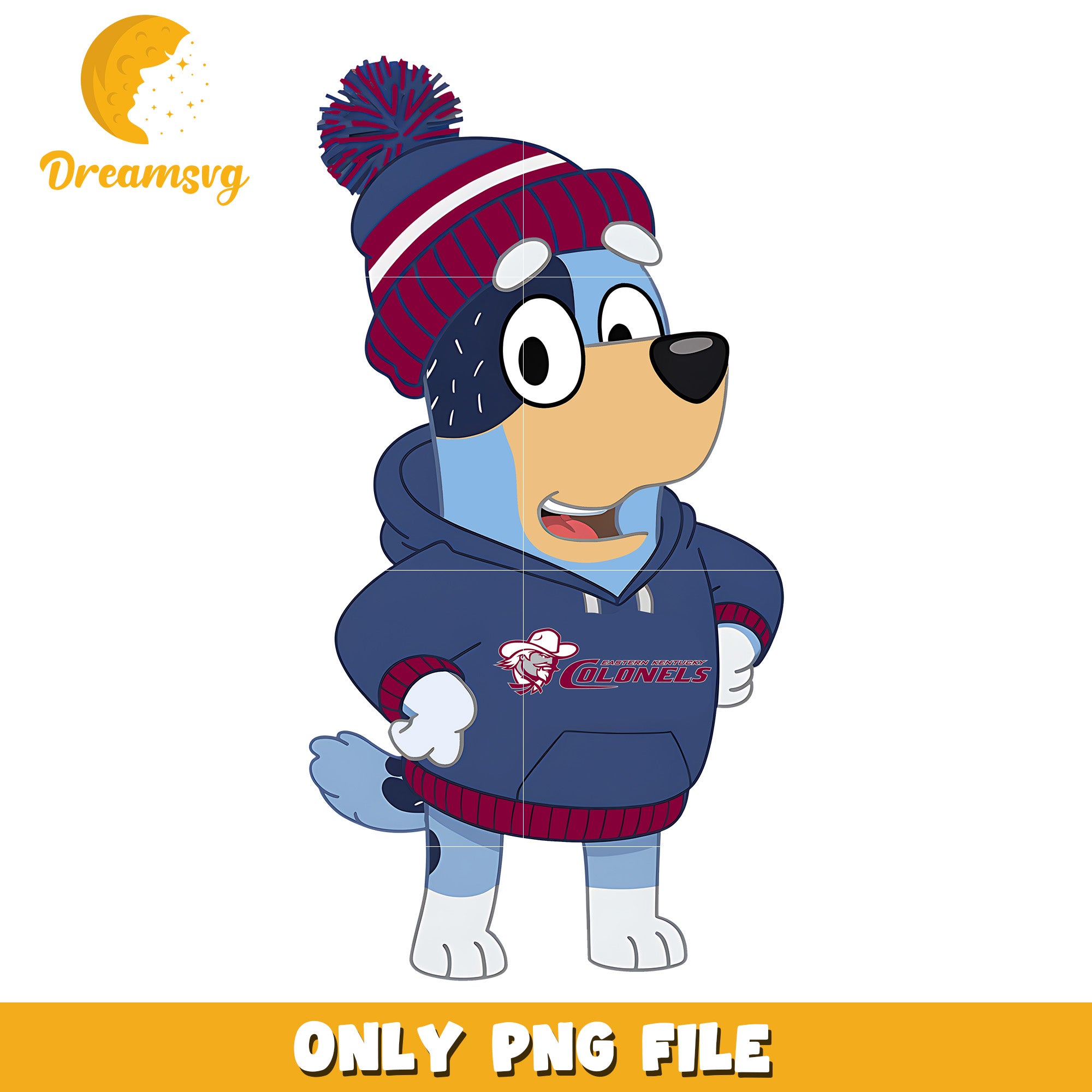 Bluey hoodie logo ncaa png, Eastern Kentucky Colonels png, ncaa png